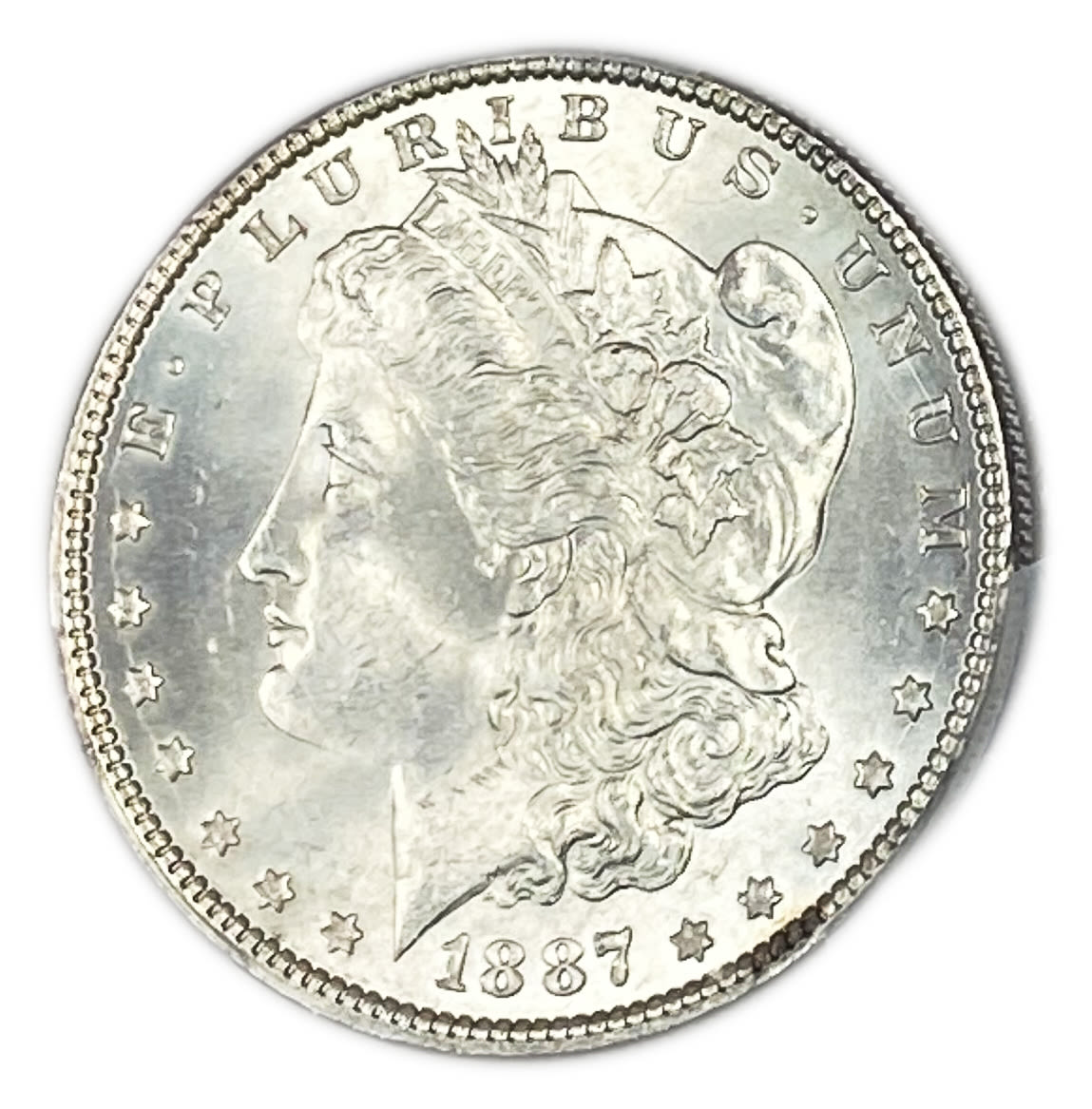 USA - Morgan Dollar 1887- PCGS MS 64
The Morgan dollar was a United States dollar coin minted from ... - 1 0