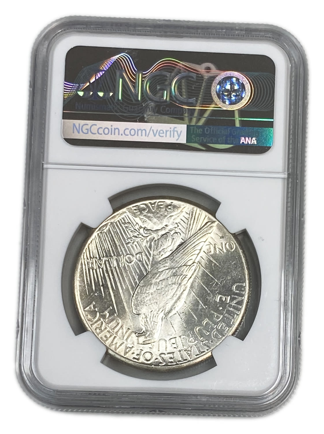 USA - 1 Dollar 1928 - NGC AU 58
Face: "IN GOD WE TRVST" / "LIBERTY"
Back: "E PLURIBUS ... - 1 3