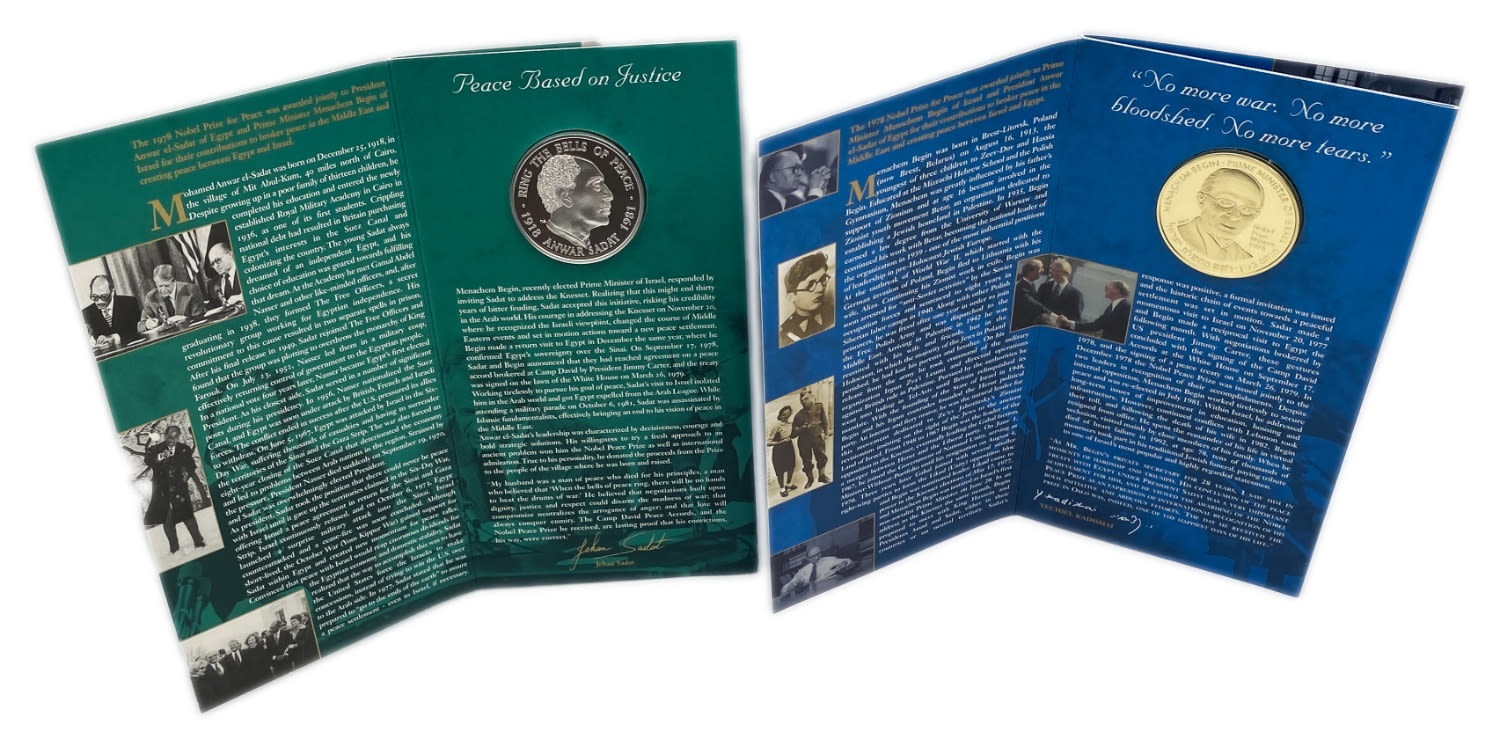 World - Lot of 10 silver medals of Nobel Prize winners, come in a dedicated and impressive box for storage - silver ... - 1 5