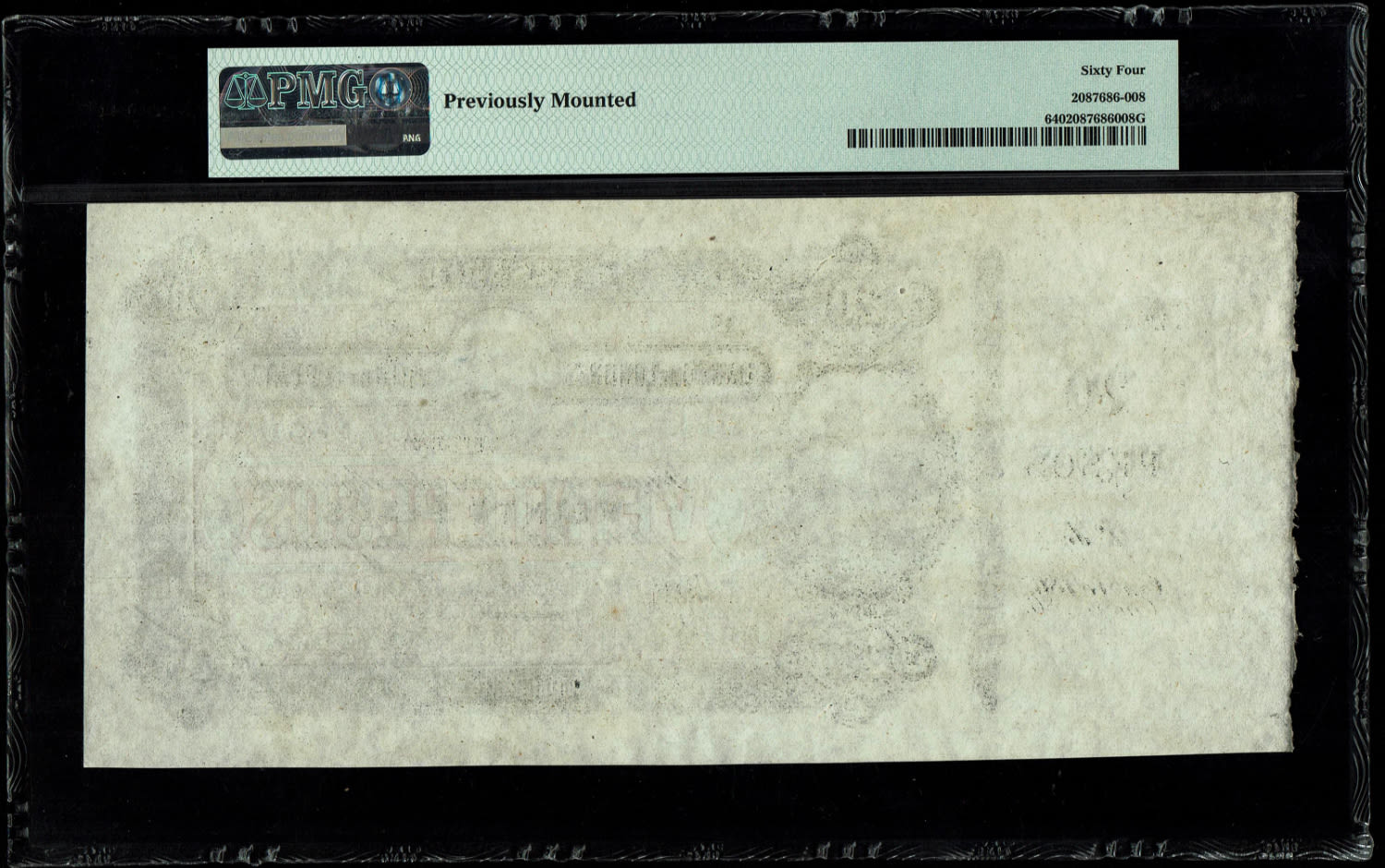 Argentina - 20 Pesos 1867 - Banco de Londres y Rio de la Plata - PMG 64 - Remainder - 1 1