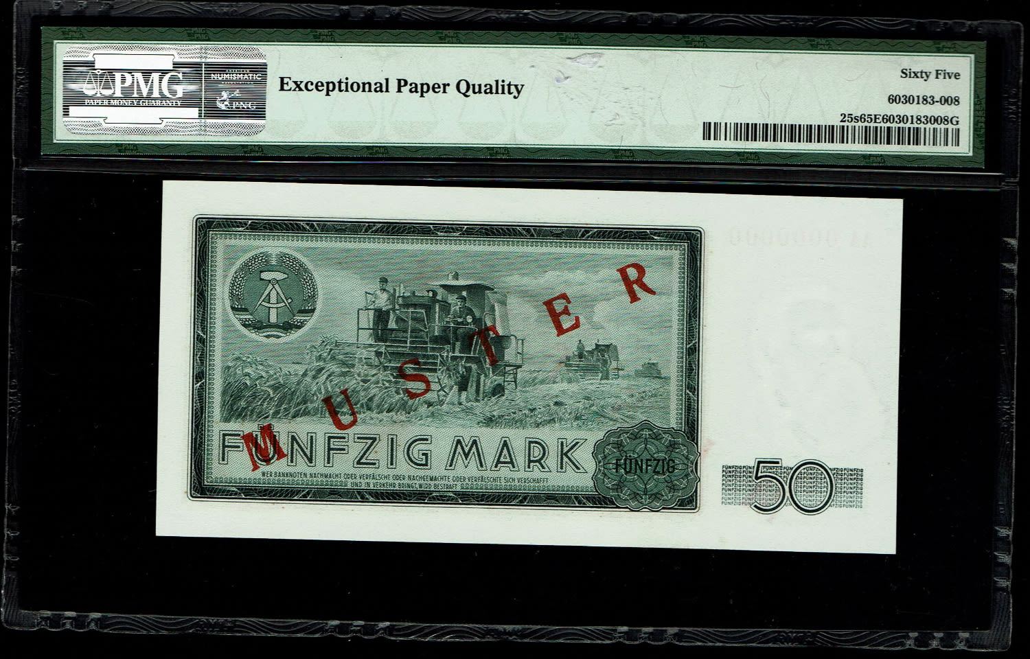 Germany - 50 Mark 1964 - Democratic Republic - SPECIMEN - PMG 65 EPQ - 1 1