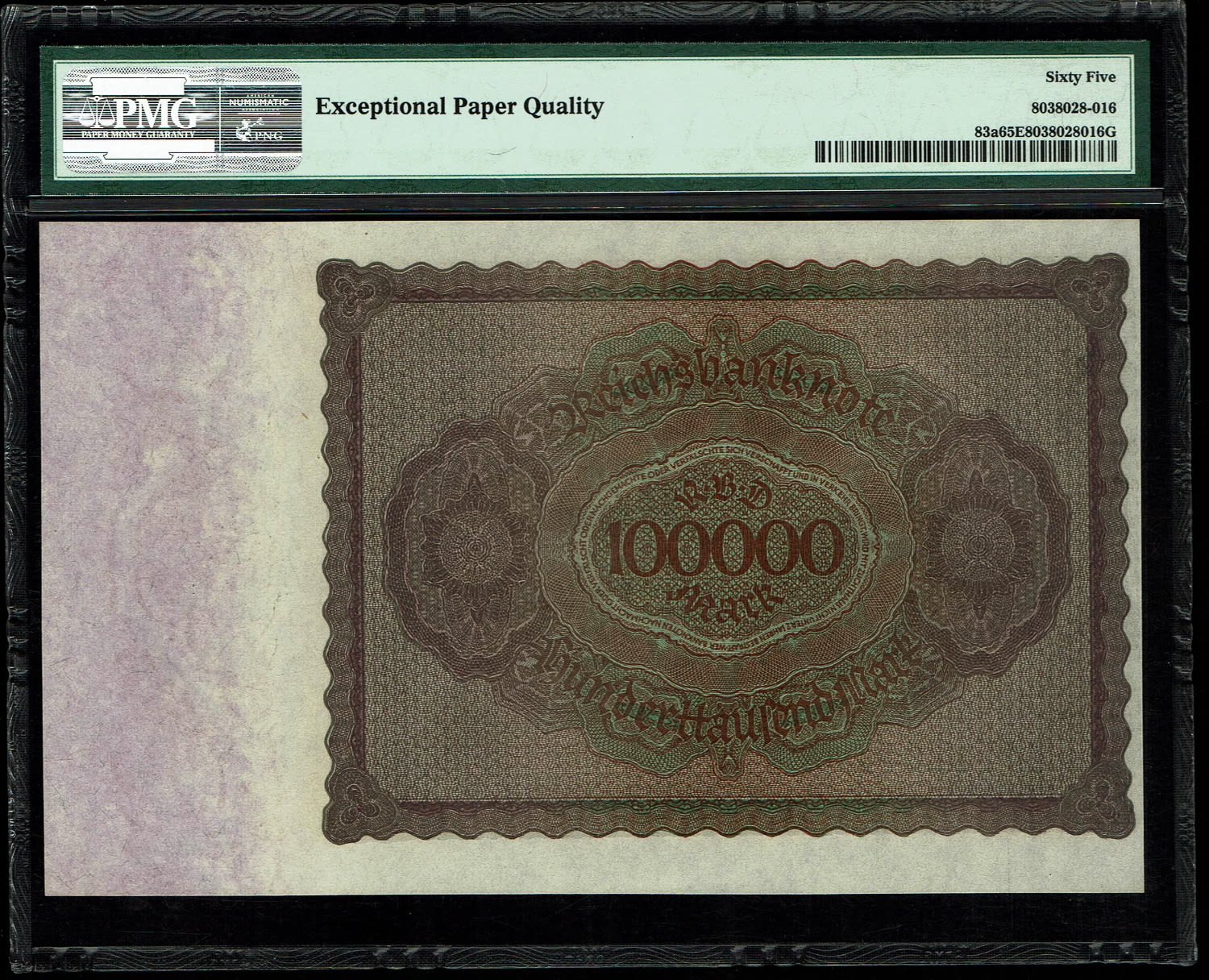 Germany - Pair of 100,000 Mark 1923 - Consecutive serial numbers - PMG 65, 66 EPQ
One of the ... - 1 2