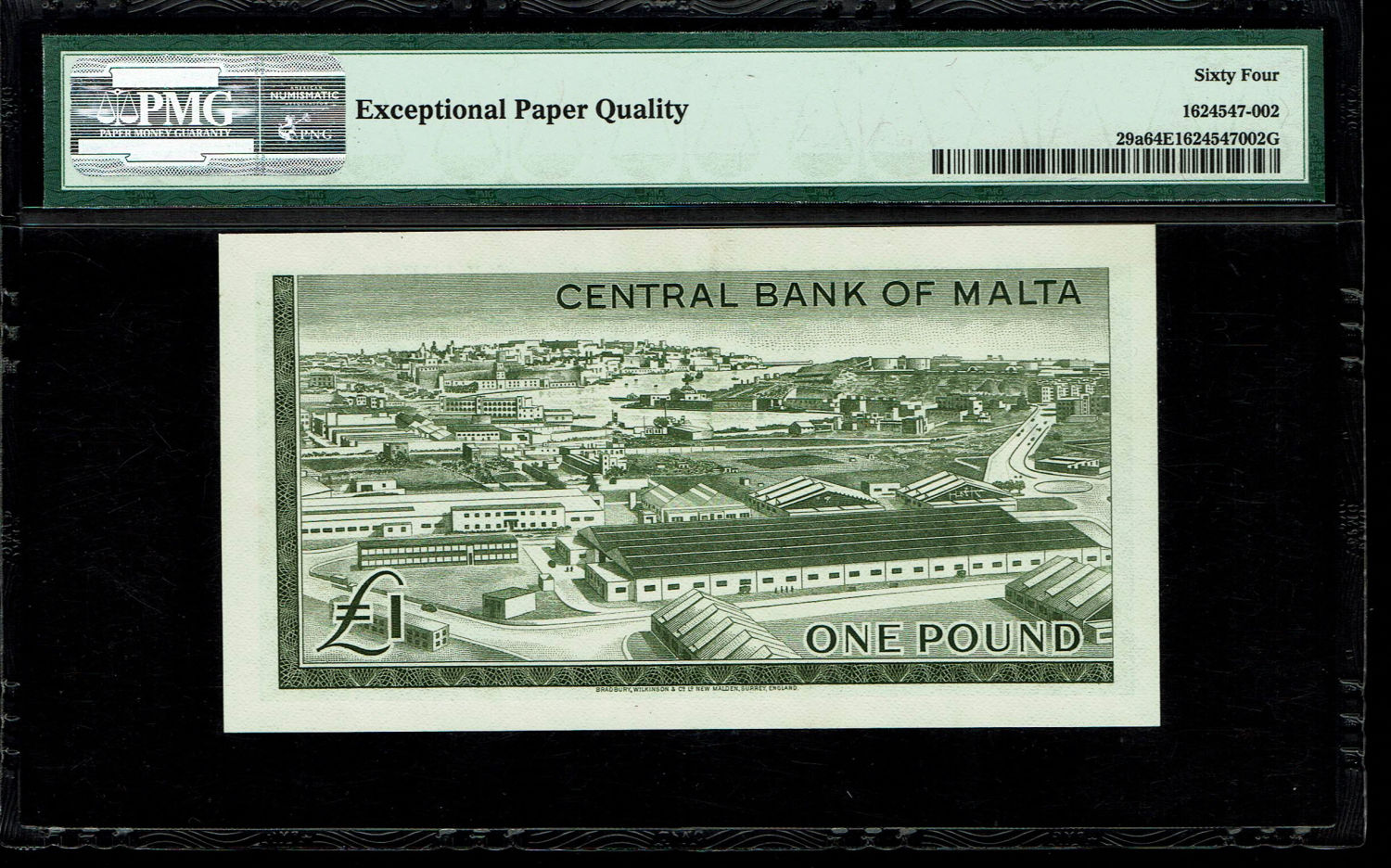 Malta - 1 Pound 1967 - PMG 64 EPQ
Obverse: Elizabeth II at right, George Cross in ... - 1 1