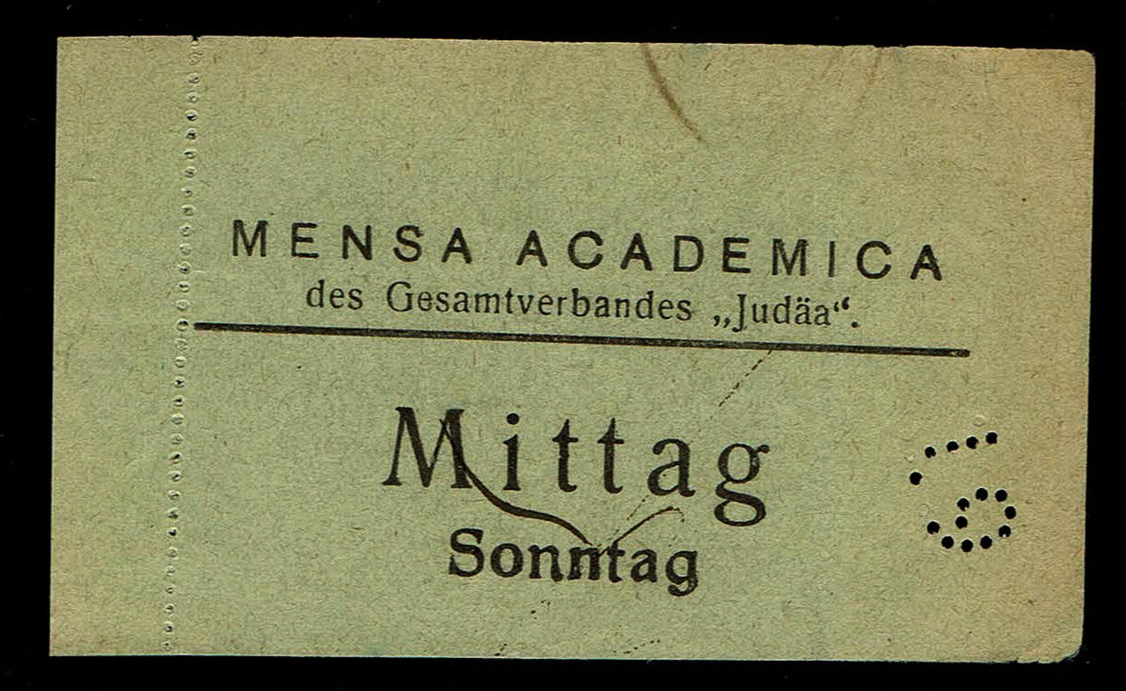 Holocaust concentration camps money - Germany - Mensa Academica - Des Gesamtverbandes judaa, Mittag Sonntag [From ... - 1 0