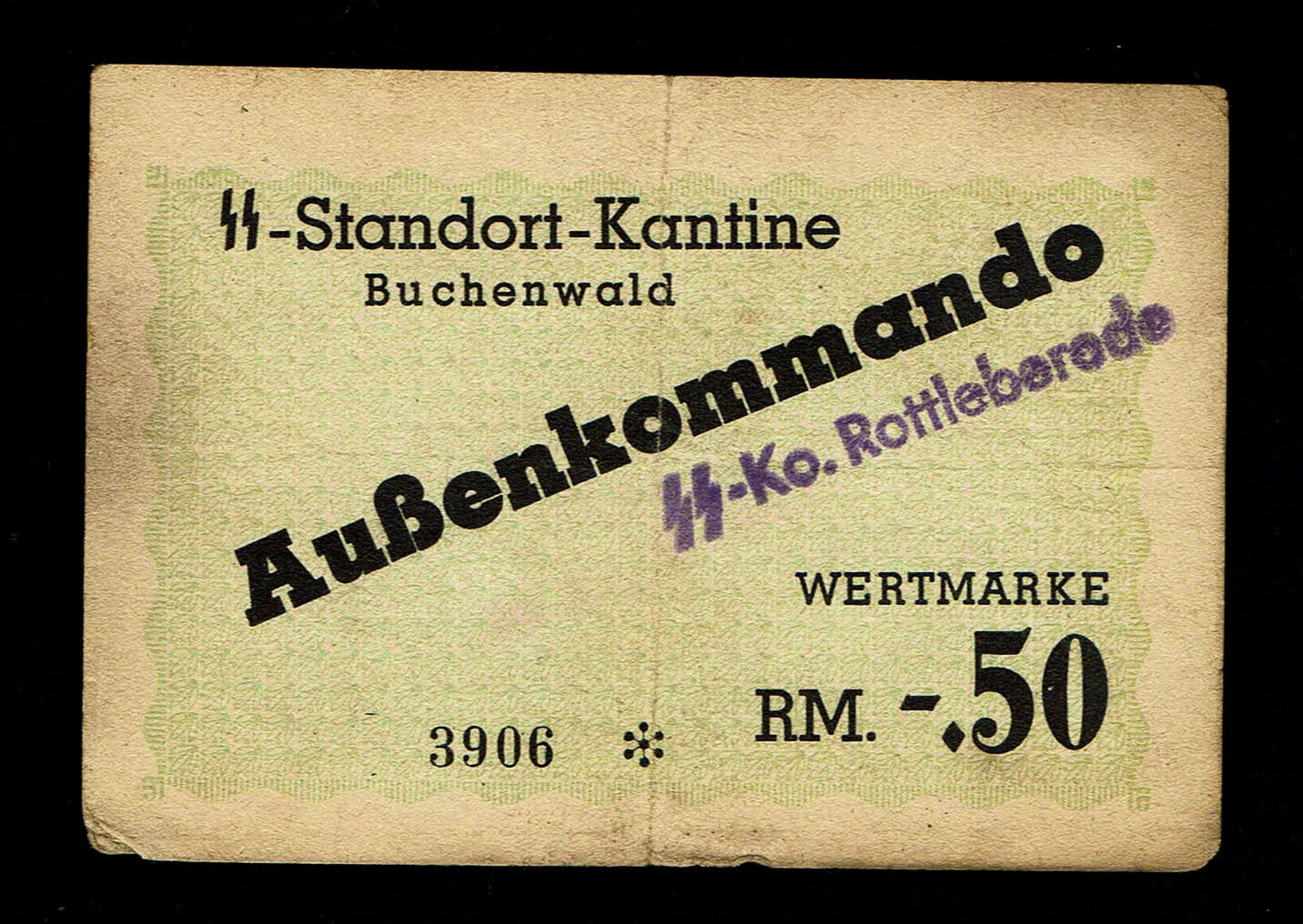 Holocaust concentration camps money - Germany - 0.5 mark 1937-1944 - Buchenwald camp - VF
0.50 ... - 1 0