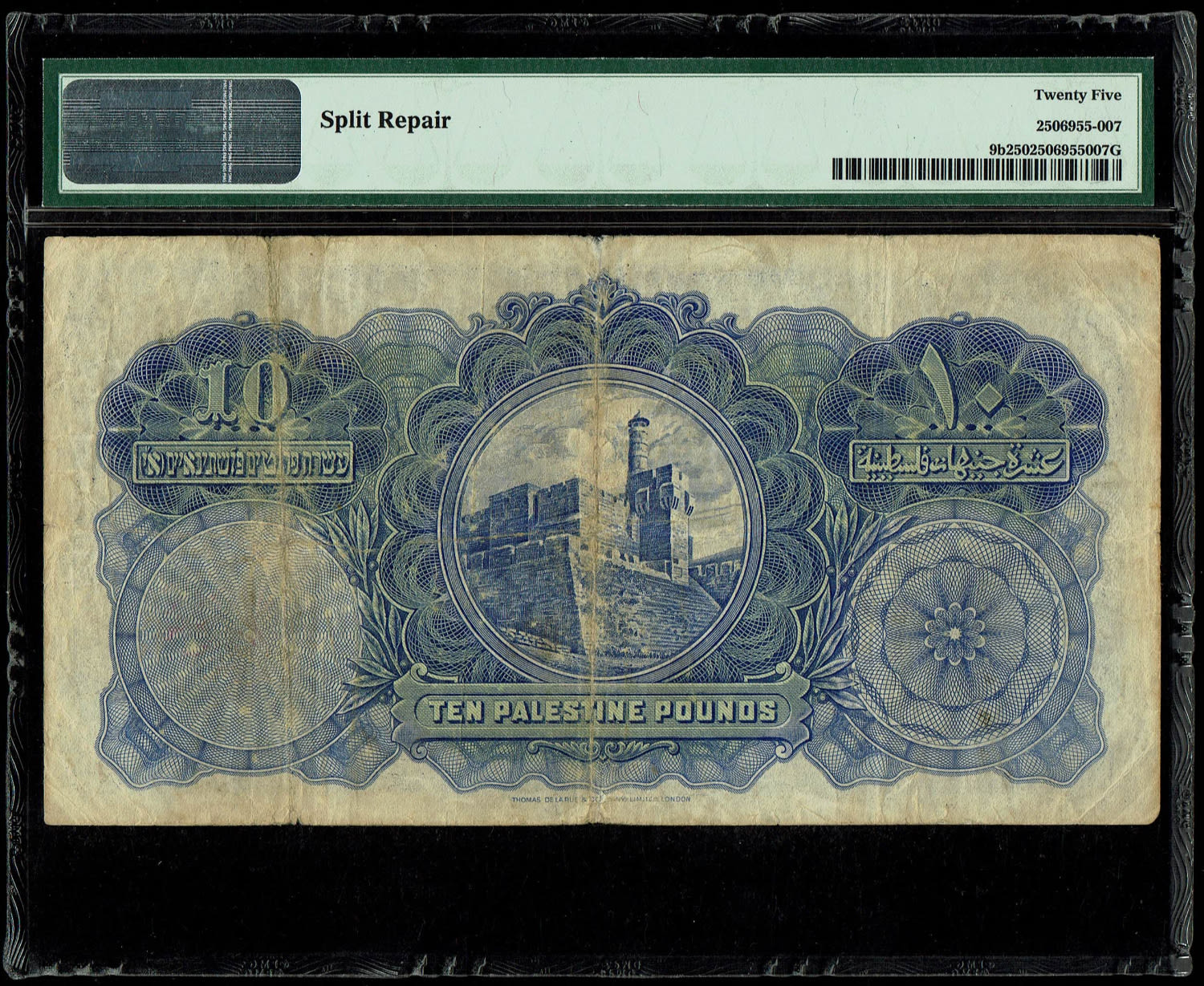 Palestine - 10 Pounds 1929 - PMG 25 - Prefix A
Banknote from 1929, a rare and difficult year to ... - 1 1