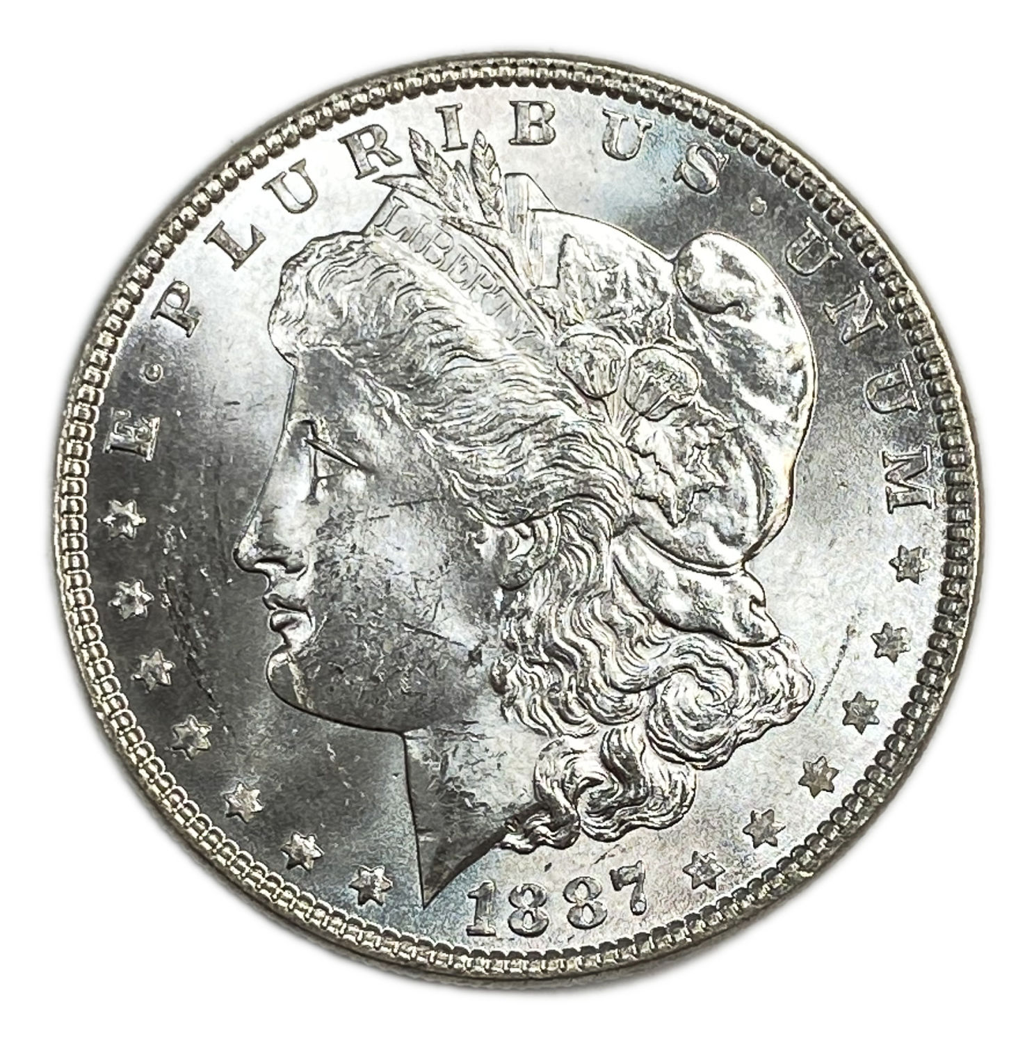 USA - Morgan Dollar 1887 - UNC - Silver
The Morgan dollar was a United States dollar coin minted ... - 1 0