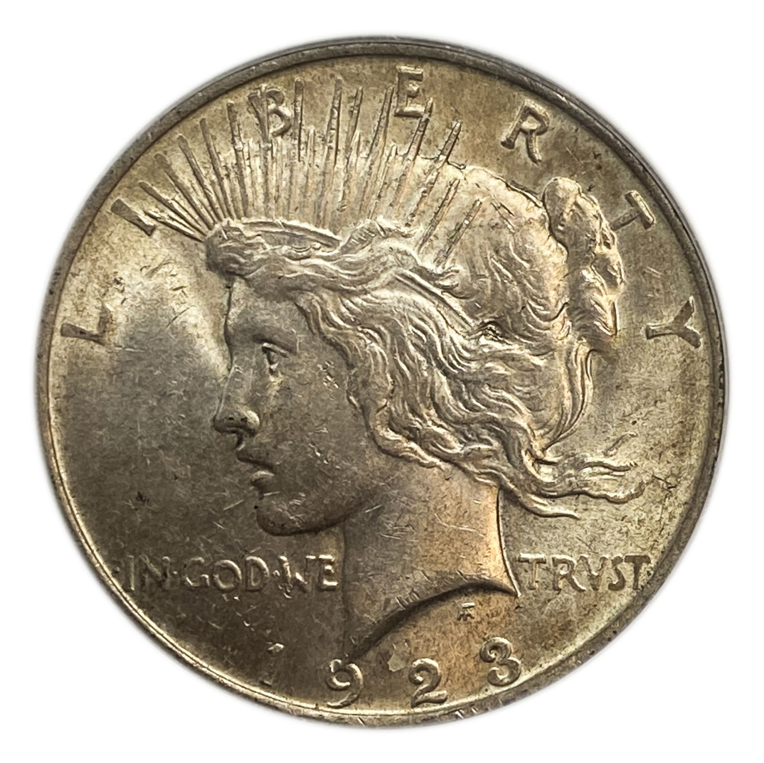 USA - 1 Dollar 1923 - PCGS MS 61 - Silver
Face: "IN GOD WE TRVST" / "LIBERTY"
Back: ... - 1 0