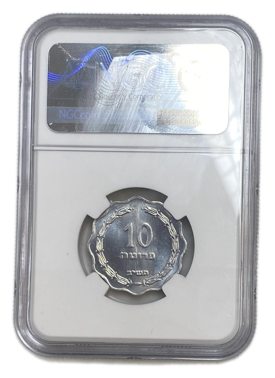 Israel - 10 Agoras 1952 - NGC MS 66
The heigest grade in both of the grading companies
Face : ... - 1 3