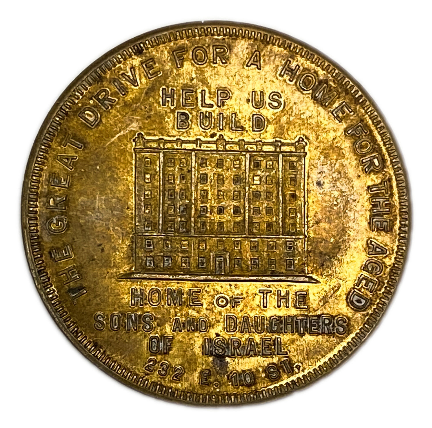 Judaica / Zionism - Donation token - Jewish aged home - USA - 20'.
donation tokens of $1 for Jewish ... - 1 1