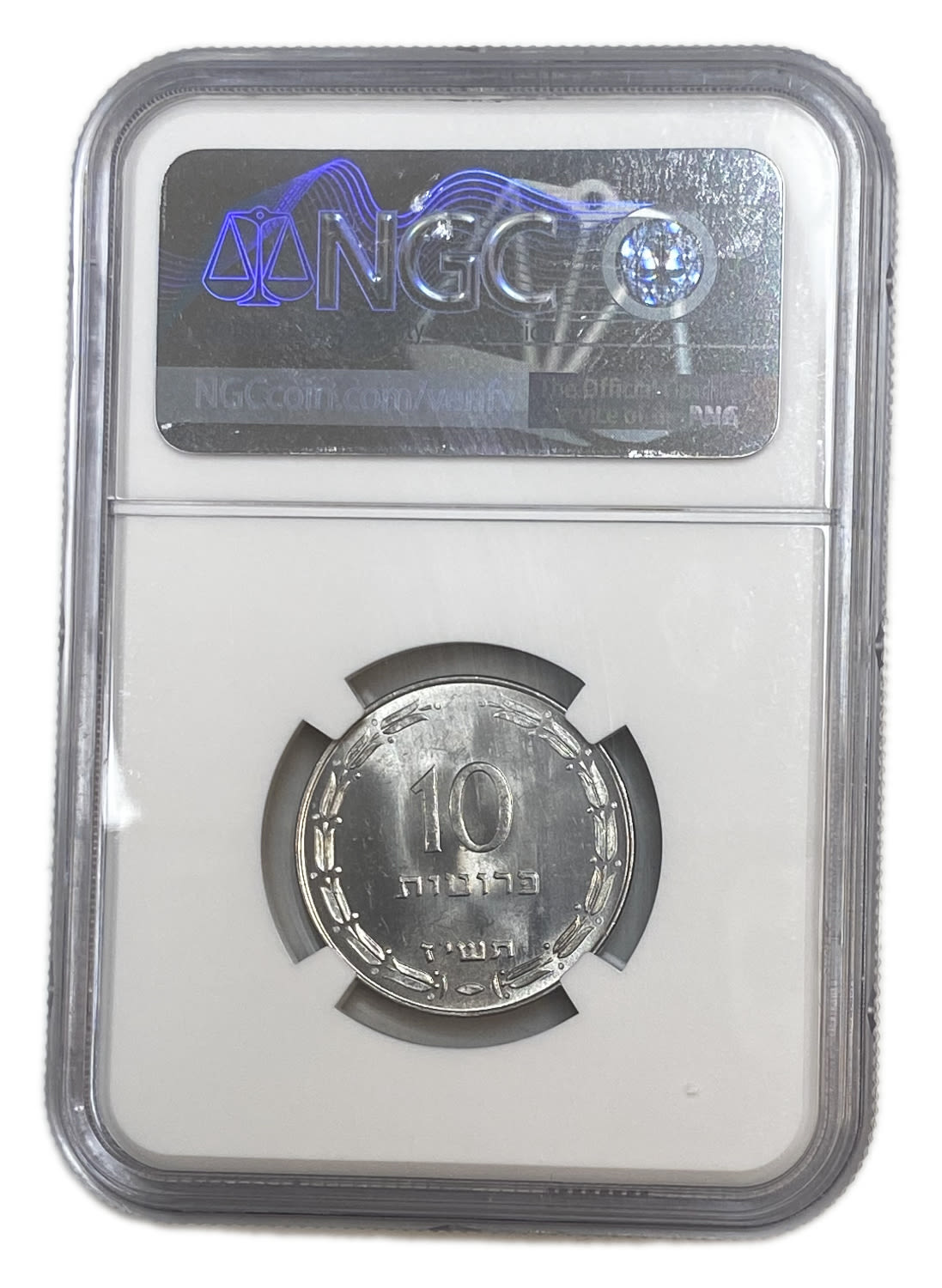 Israel - 10 Peruta 1957 - NGC MS 66
The height grade known
Interior: pitcher with 2 ... - 1 3