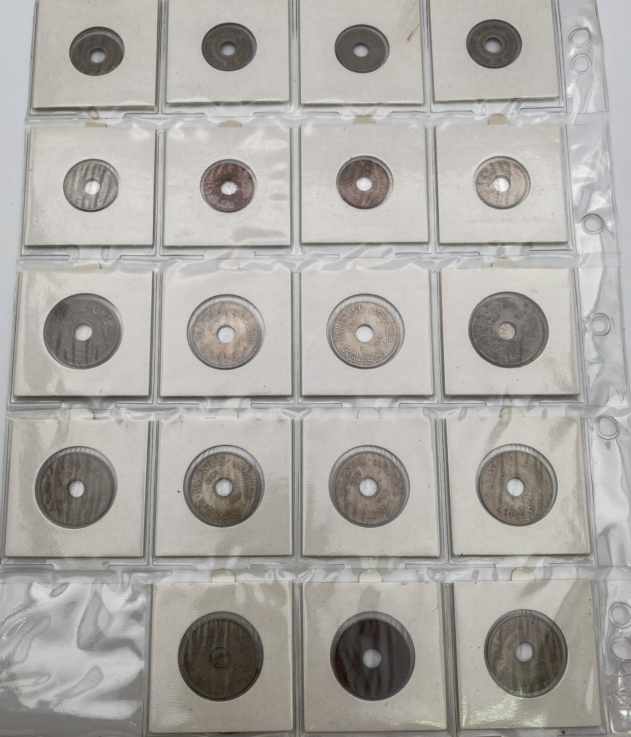 Palestine - Mandate coin lot, complete series, all years of the values 1, 2, 5 and 10 mil - are at pages and ... - 1 4