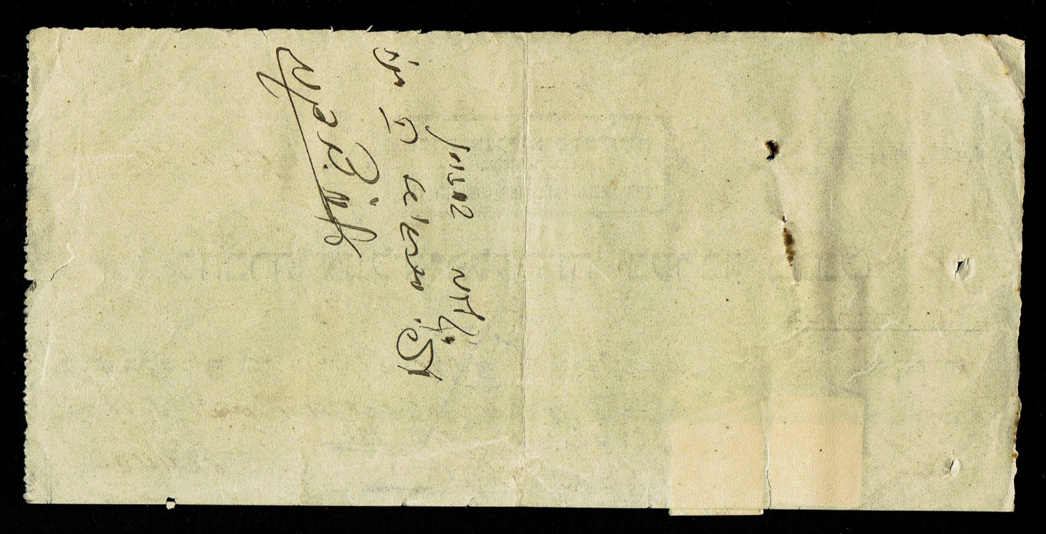 Paper money token - Palestine - Cheque for 4,400 mills 1920 - Anglo Palestine Bank Tiberias branch - Yehoshua ... - 1 1