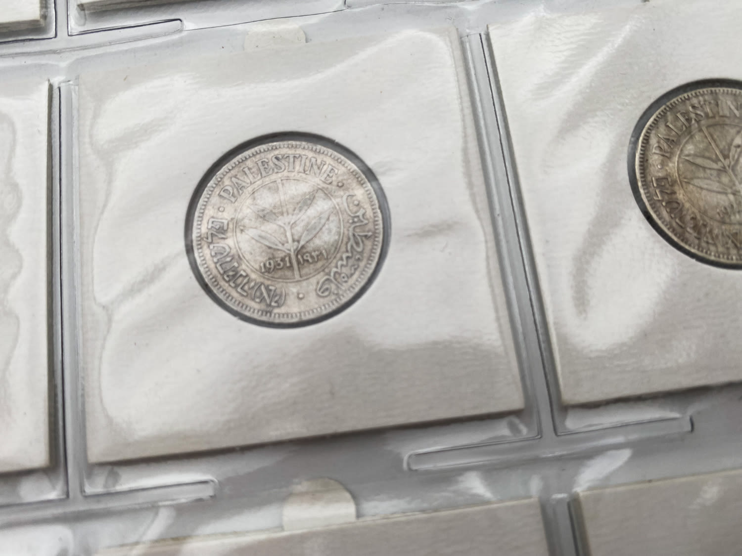 Palestine - 8 Coins of 50 mil 1927, 1931, 1933, 1935, 1949, 1940, 1942 - are at pages and special storage ... - 1 3