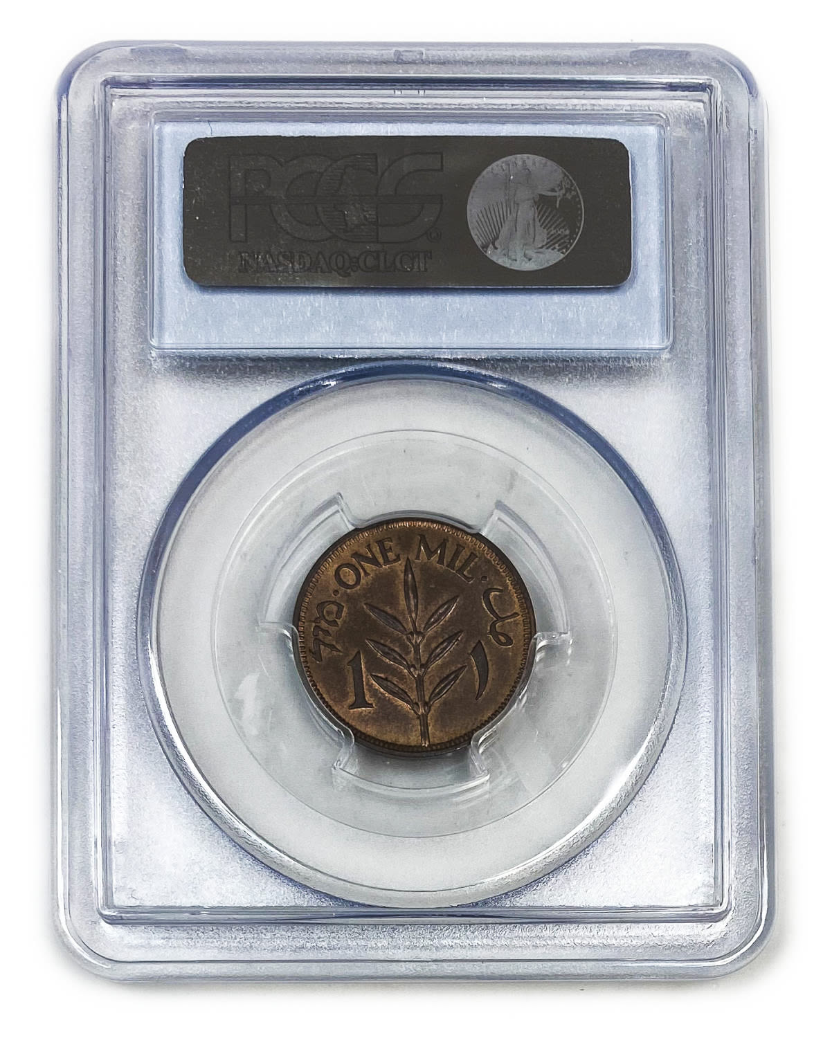 Palestine - 1 Mil 1937 - PCGS 64 RB - UNC
Mil, was the Hebrew name of the coin that was legal in ... - 1 3