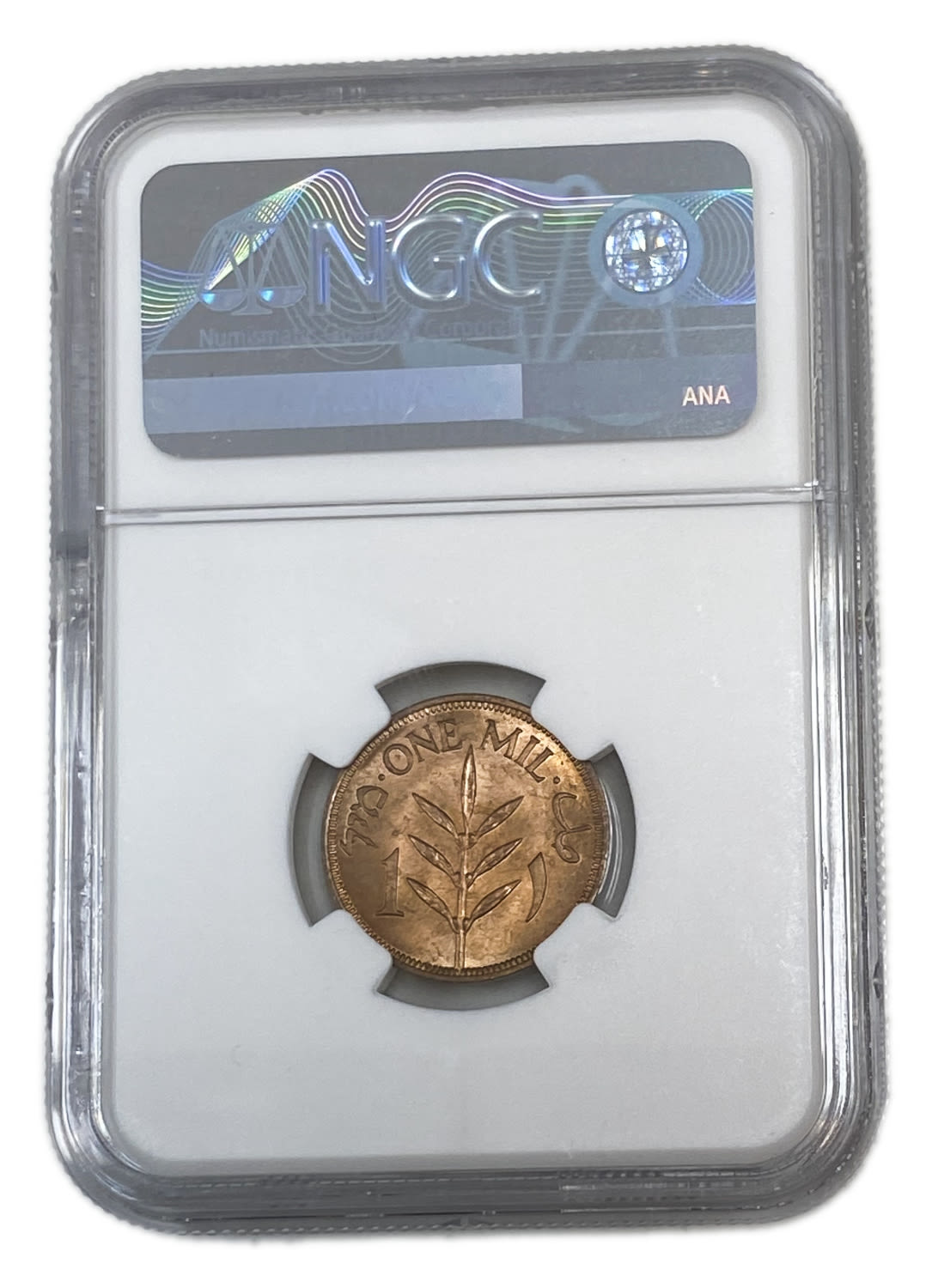 Palestine - 1 Mil 1939 - NGC MS 64 RB
mils was the currency of the British Mandate of Palestine from ... - 1 3