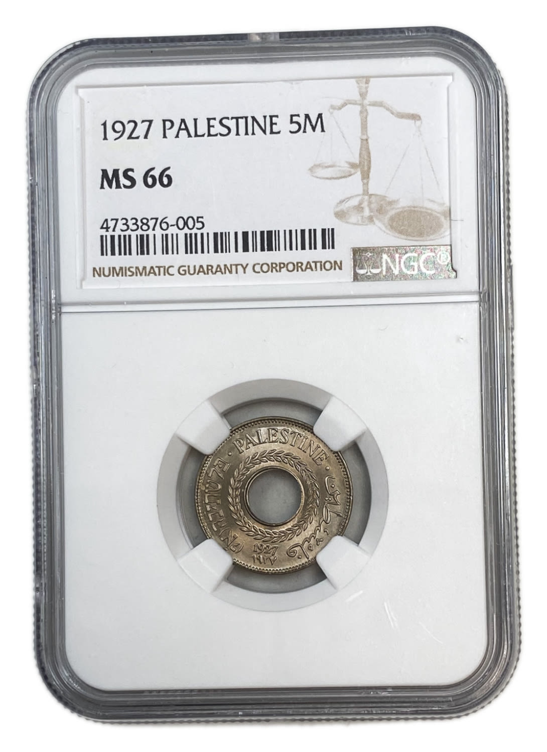 Palestine - 5 Mils 1927 - NGC MS 66
MIL, was the Hebrew name of the coin that was legal in Israel ... - 1 2