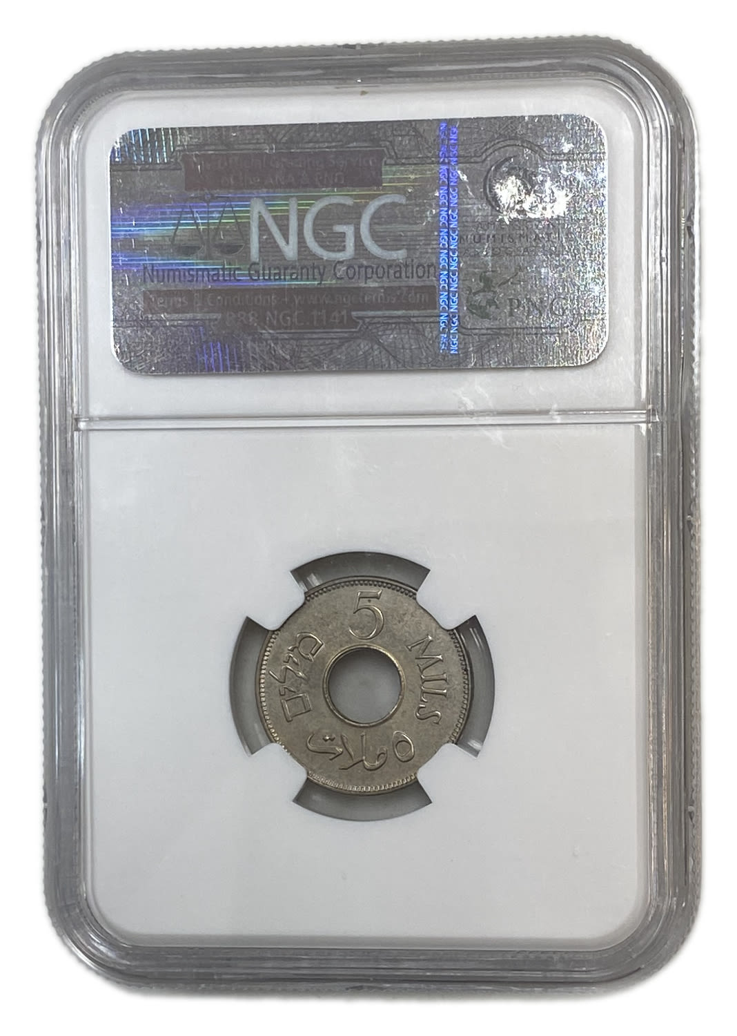 Palestine - 5 Mils 1927 - NGC MS 64
MIL, was the Hebrew name of the coin that was legal in Israel ... - 1 3