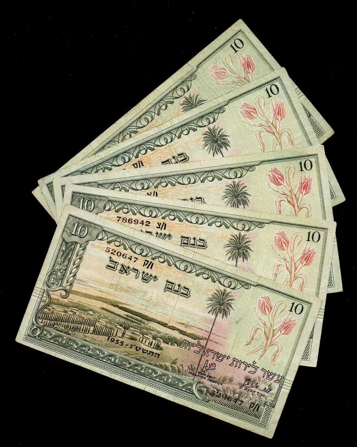 Israel - 10 Lirot 1955 - VF - Black Serial Number
A unc banknotes but with stains
In ... - 1 0