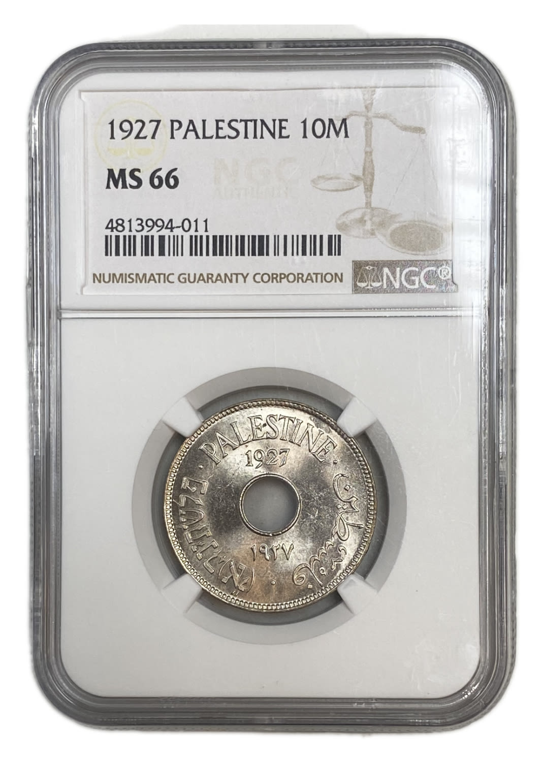Palestine - 10 Mils 1927 - NGC 66 - UNC
MIL, was the Hebrew name of the coin that was legal in ... - 1 2