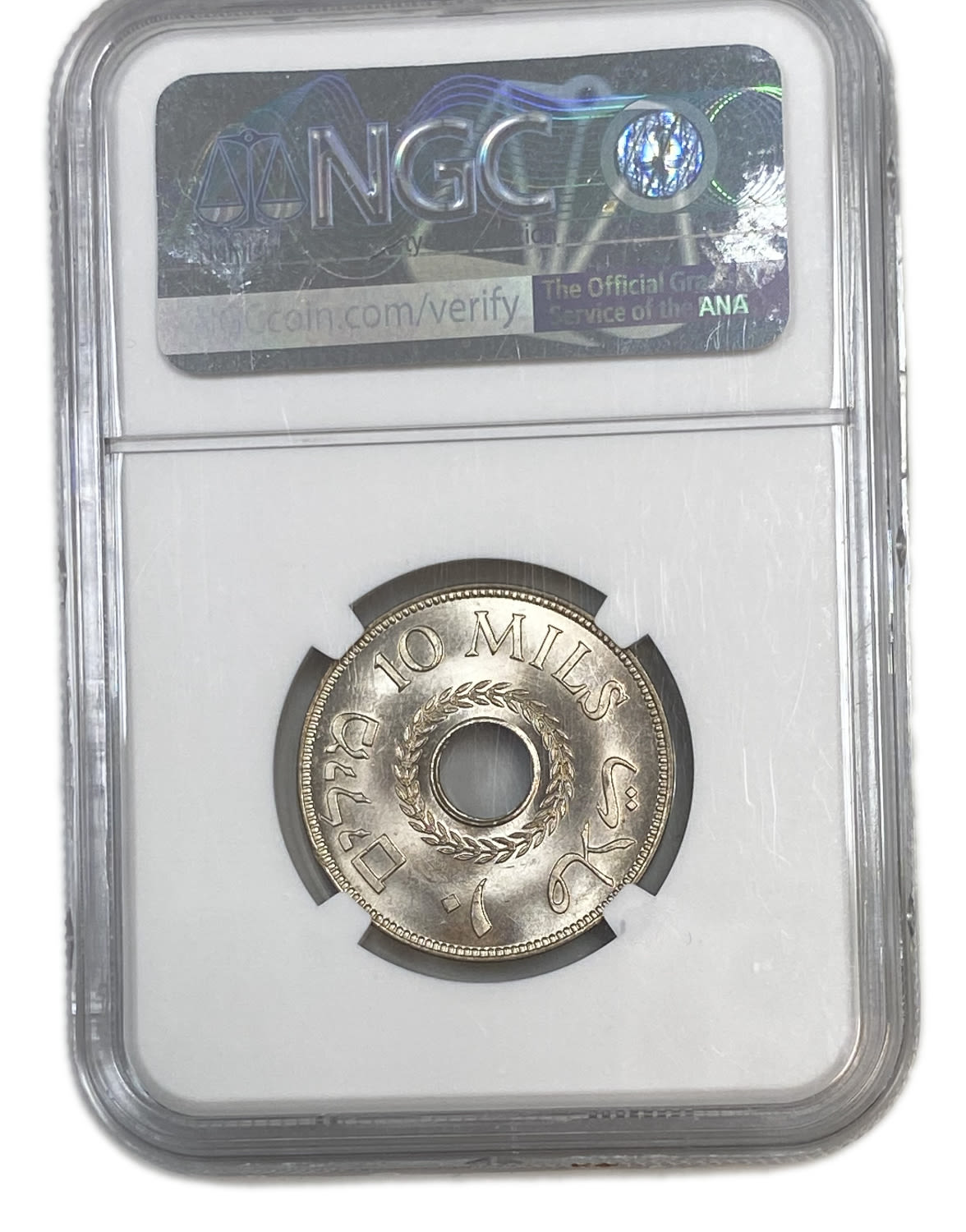 Palestine - 10 Mils 1927 - NGC 66 - UNC
MIL, was the Hebrew name of the coin that was legal in ... - 1 3