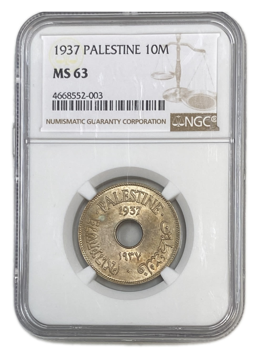 Palestine - 10 Mils 1937 - NGC 63 - UNC
MIL, was the Hebrew name of the coin that was legal in ... - 1 2