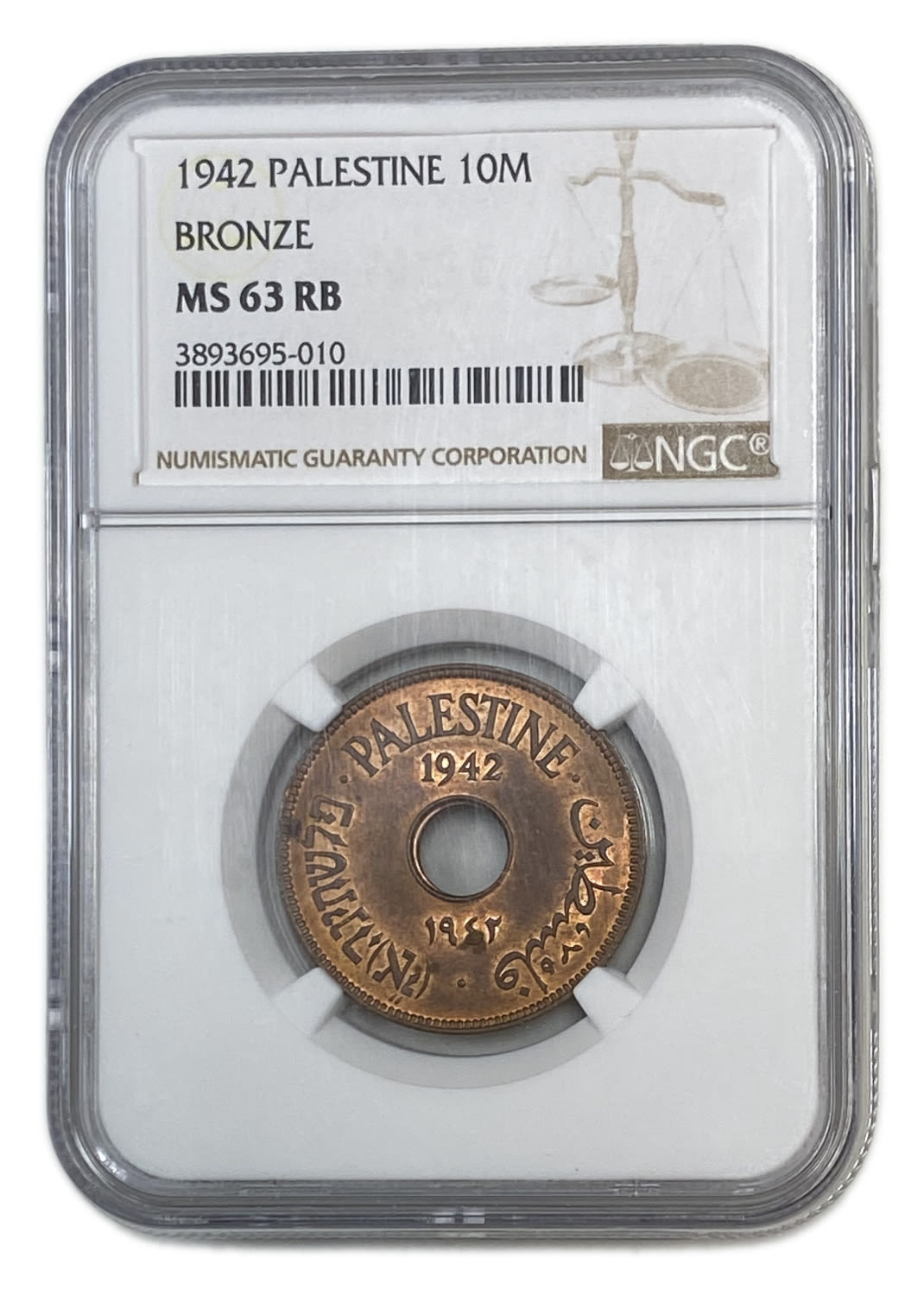 Palestine - 10 Mils 1942 - NGC MS 63 RB
MIL, was the Hebrew name of the coin that was legal in Israel ... - 1 2