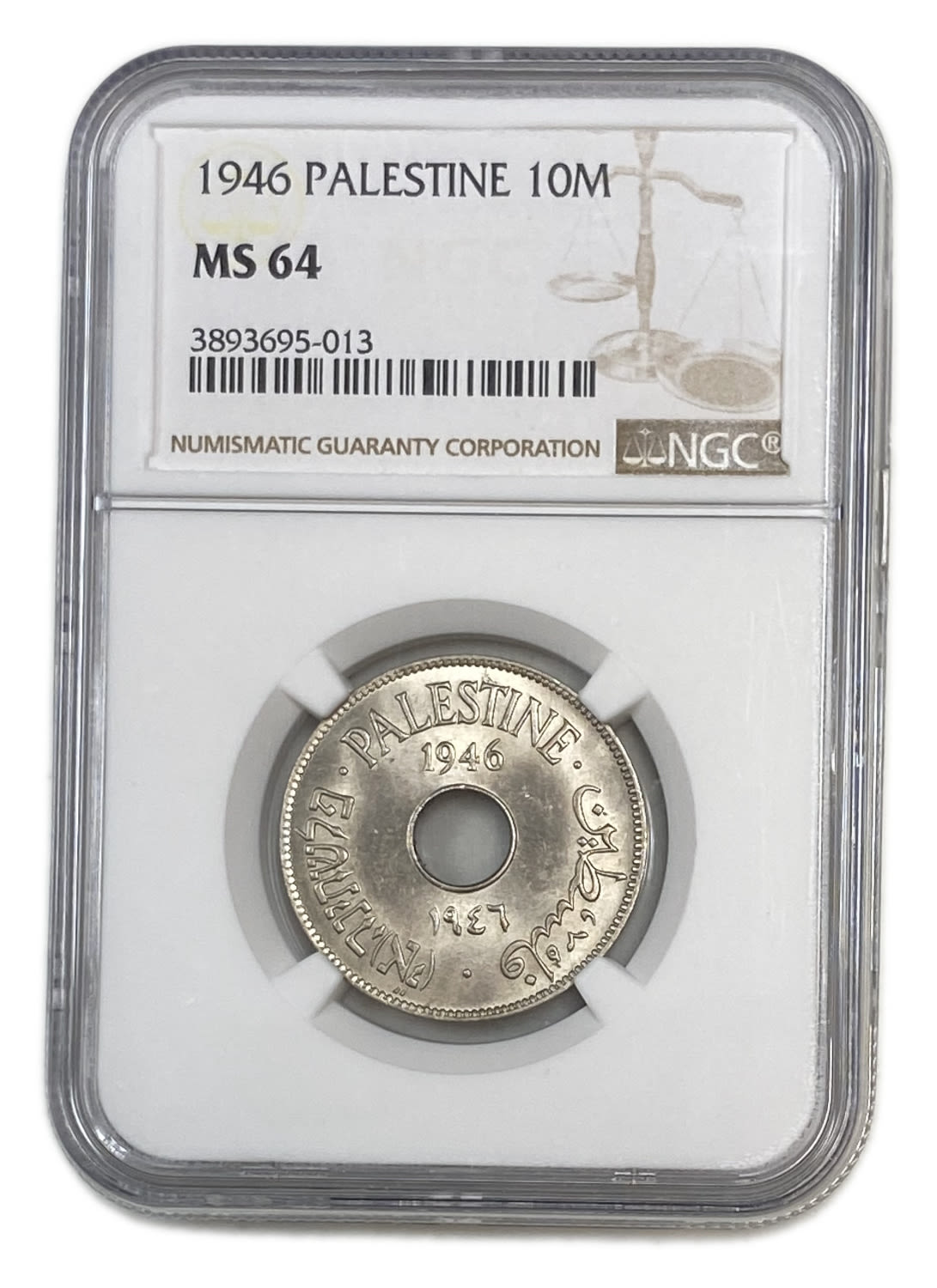 Palestine - 10 Mils 1946 - NGC MS 64
MIL, was the Hebrew name of the coin that was legal in Israel ... - 1 2