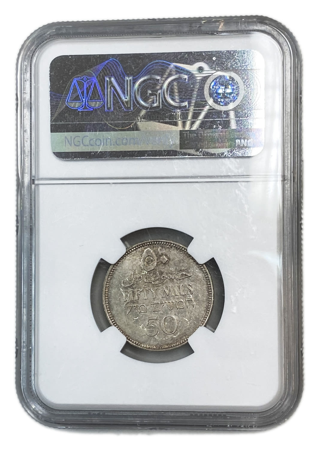 Palestine - 50 Mils 1939 - NGC UNC DETAILS
Mil was the Hebrew name of the coin that was legal in ... - 1 3