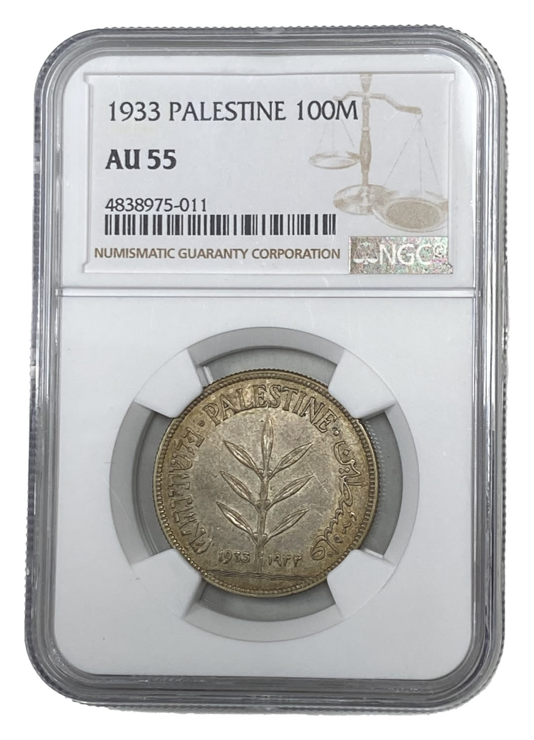Palestine - 100 Mils 1933 - NGC AU 55
Mil, was the Hebrew name of the coin that was legal in Israel ... - 1 2
