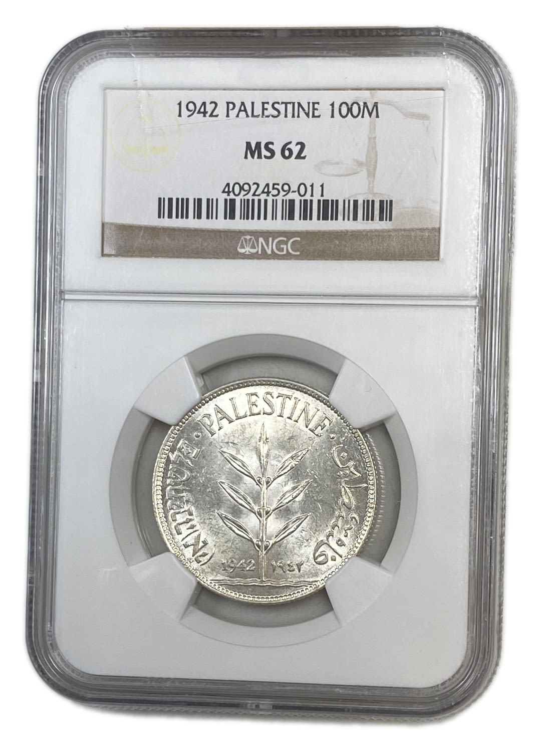 Palestine - 100 Mils 1942 - NGC MS 62
Mil, was the Hebrew name of the coin that was legal in Israel ... - 1 2