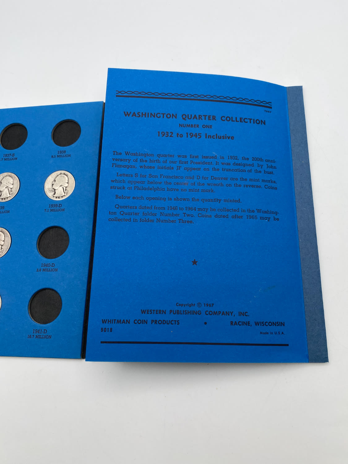 USA - coin album with 17coins of 25 cent from different years - different conditions
All the ... - 1 4