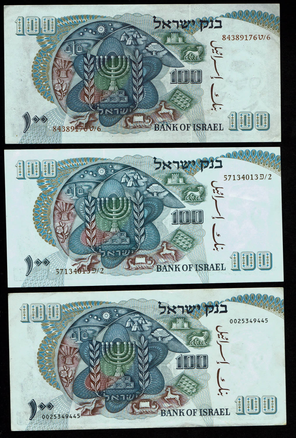 Israel - 5, 10, 50, 100 Lirot 1968 - Lot of 12 Banknotes from the Personal series - XF-UNC
The ... - 1 2