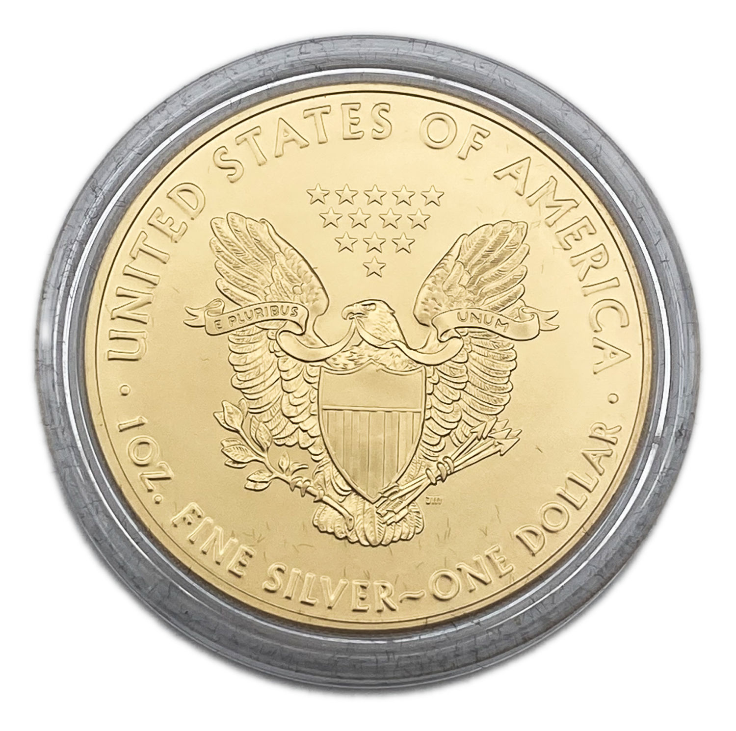 USA - 1 Dollar 2017 - Department of the air force - Silver 999, 31.1g, gold plated, Mintage 500 unites - 1 1