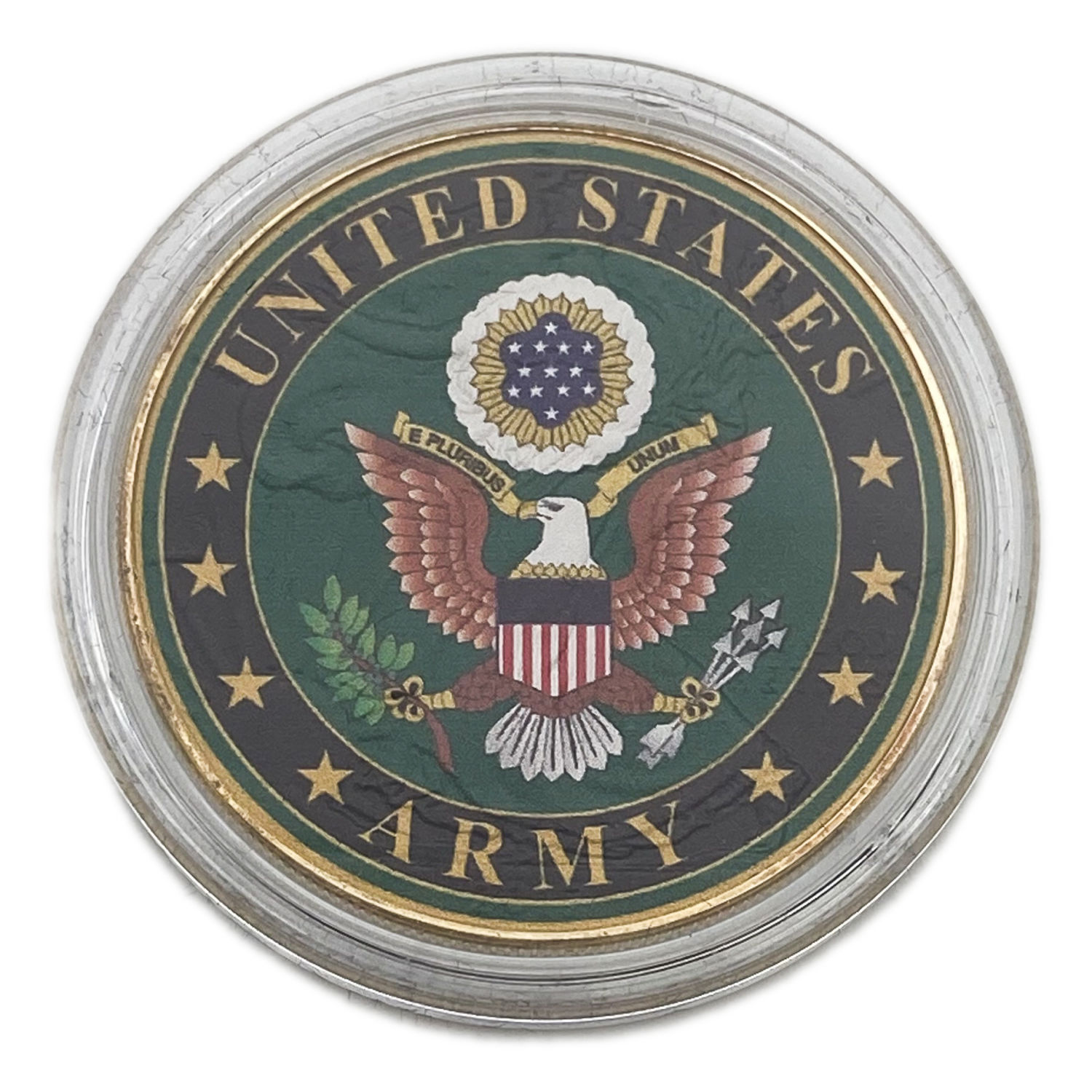 USA - 1 Dollar 2017 - United States Army - Silver 999, 31.1g, gold plated, Mintage 500 unites - 1 0