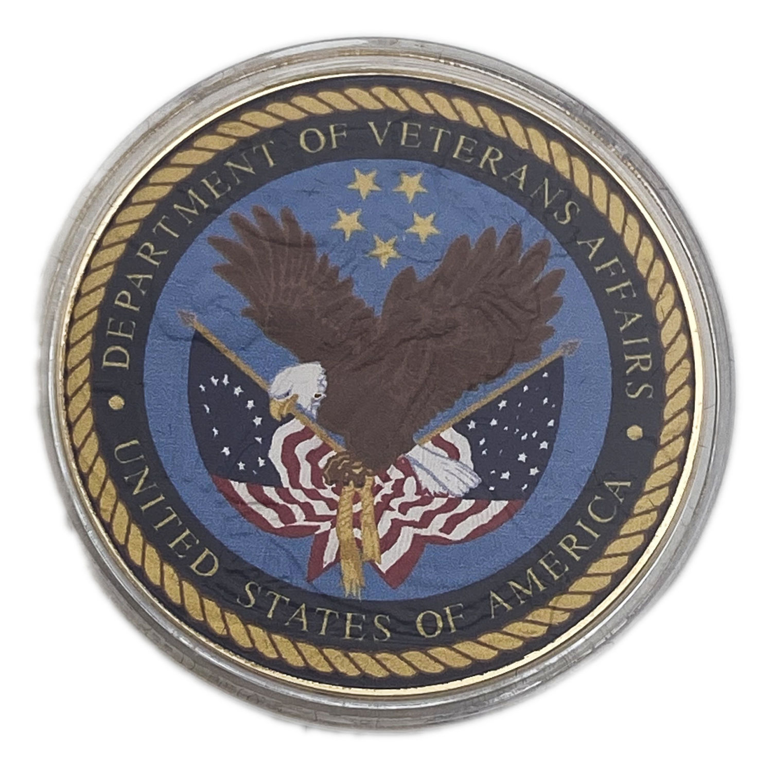 USA - 1 Dollar 2017 - Department of veterans affairs - Silver 999, 31.1g, gold plated, Mintage 500 unites - 1 0