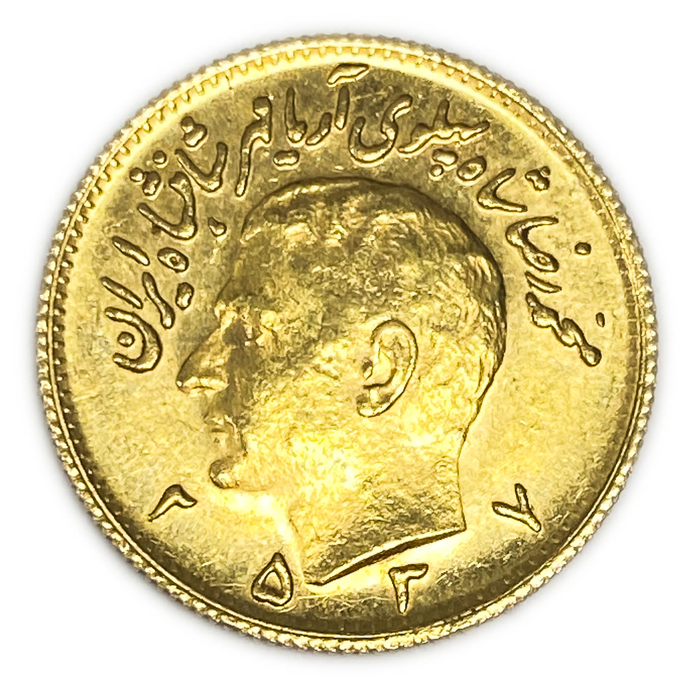 Iran / Paras - 1/2 Pahlavi 1977 (AH 2356) - Gold 900, 4.06g - Mohammad Rezā Pahlavī - UNC
Mintage: ... - 1 0