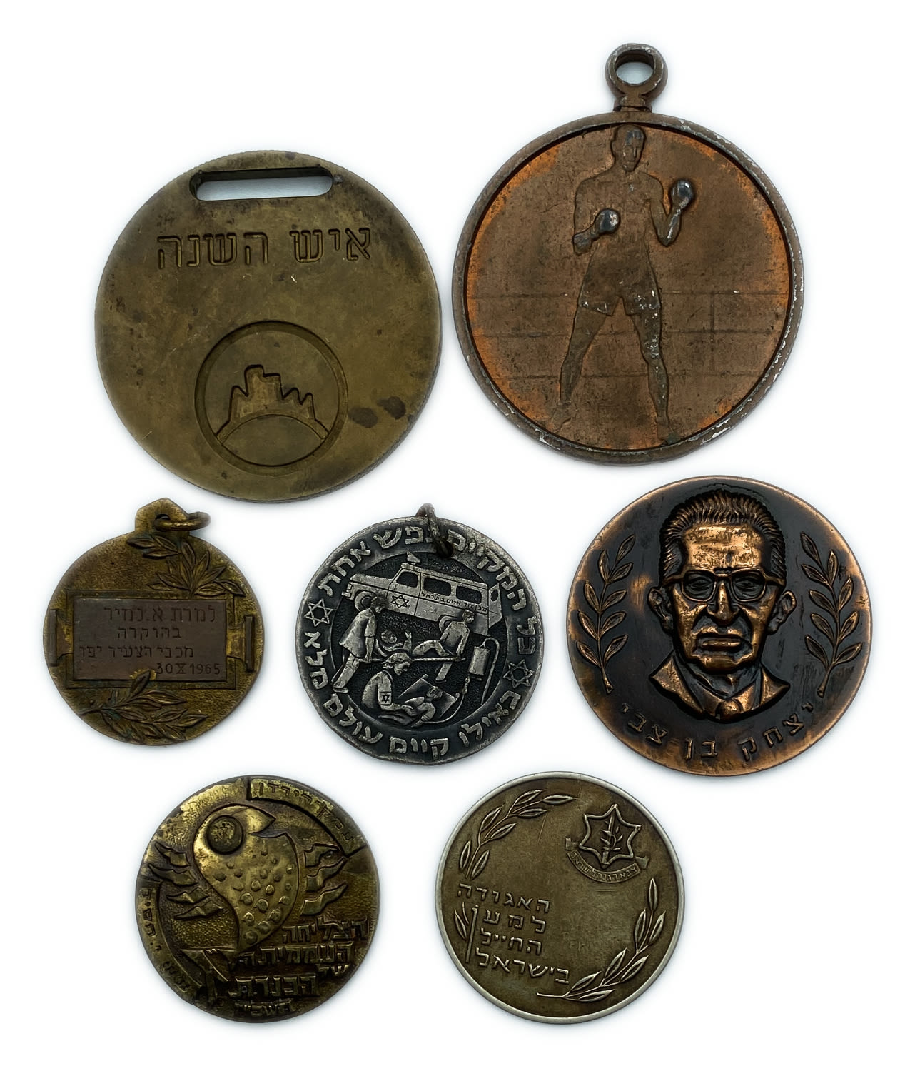 Israel - a collection of medals on various subjects from the 60's, 70's and 80's - 1 0