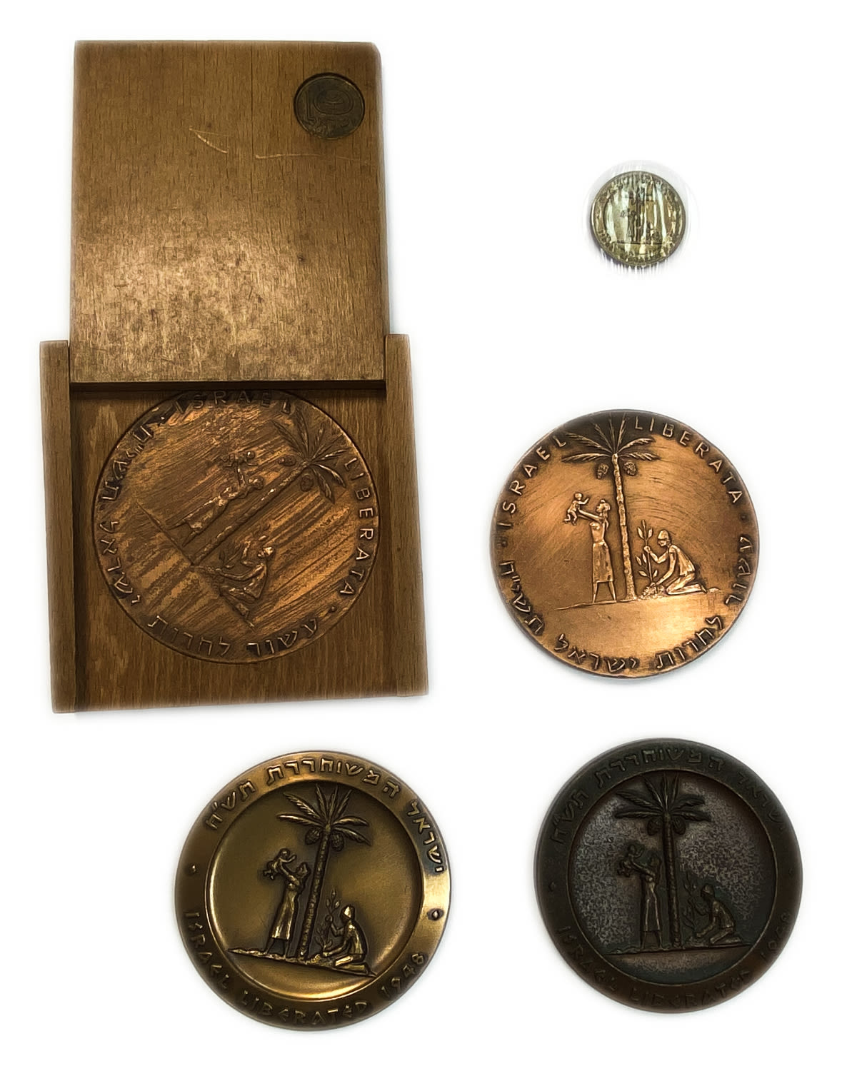 Israel - a group of 5 medals on the subject of liberated Israel - Galta Yehuda - 1960' - 1 0