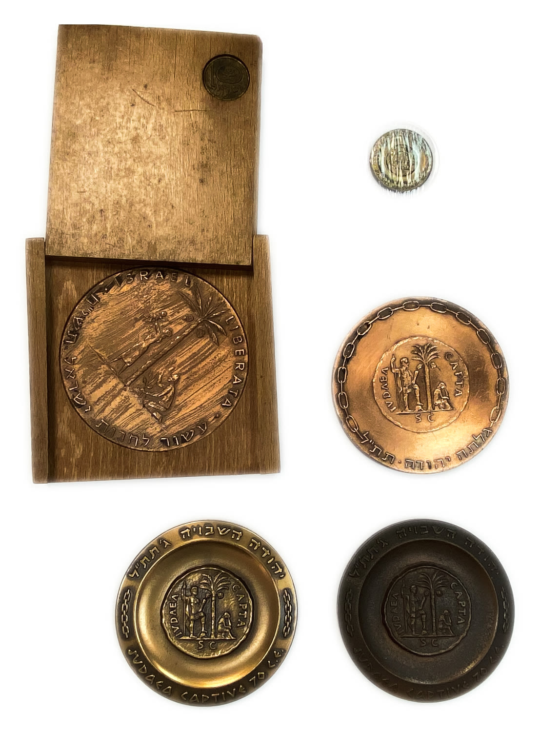 Israel - a group of 5 medals on the subject of liberated Israel - Galta Yehuda - 1960' - 1 1
