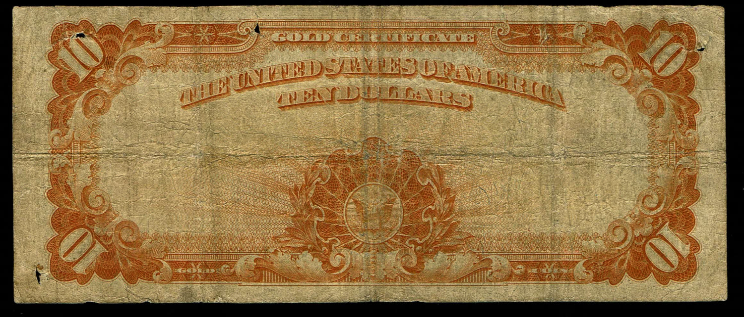 USA - 10 Dollars 1922 - Gold seal - F-VF
The dollar (or US dollar, also known as the US dollar ... - 1 1