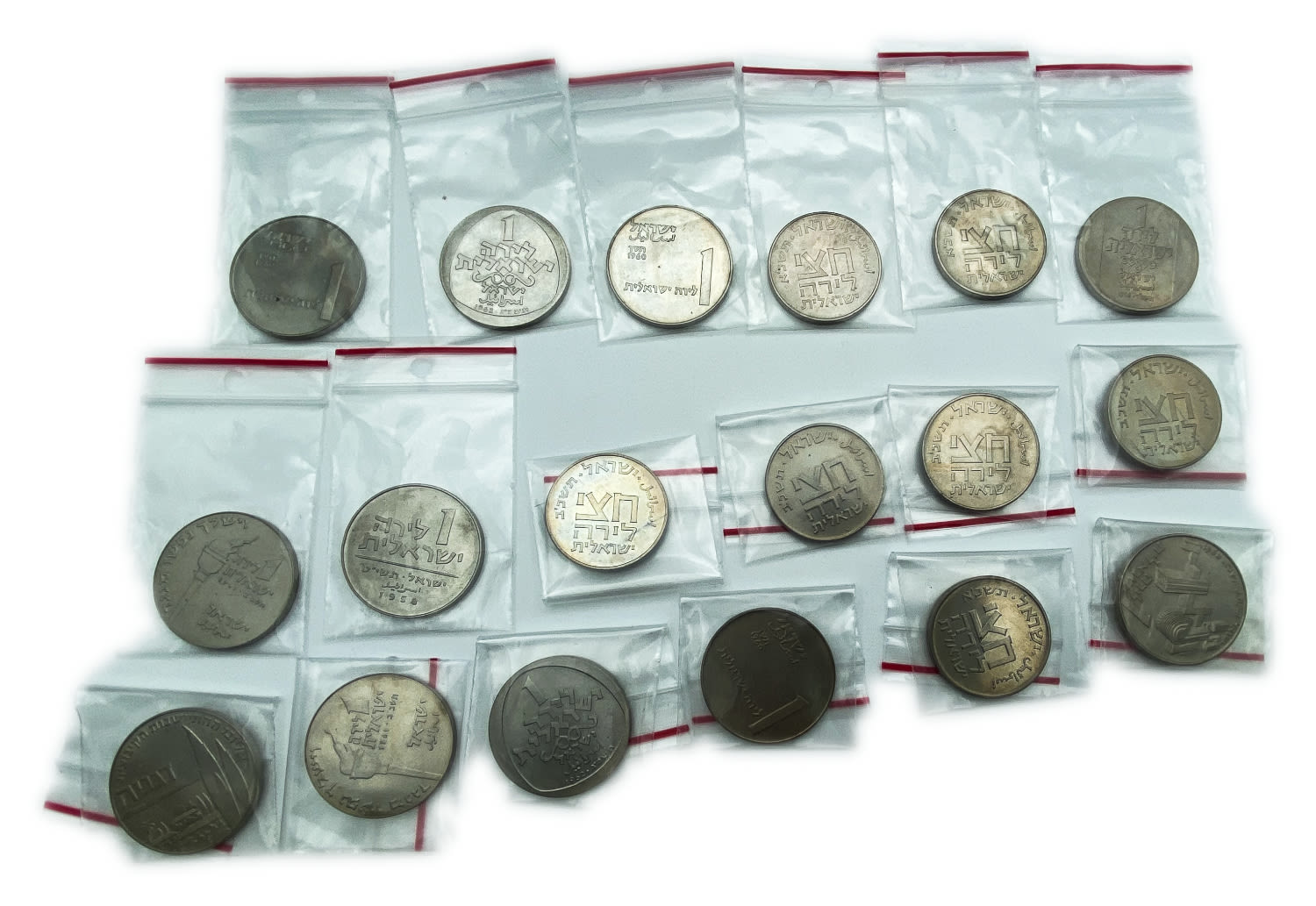 Israel - Collection of 18 commemorative coins 1/2, 1 lira 1960' - The Governmental Society for Coins and Medals - 1 0