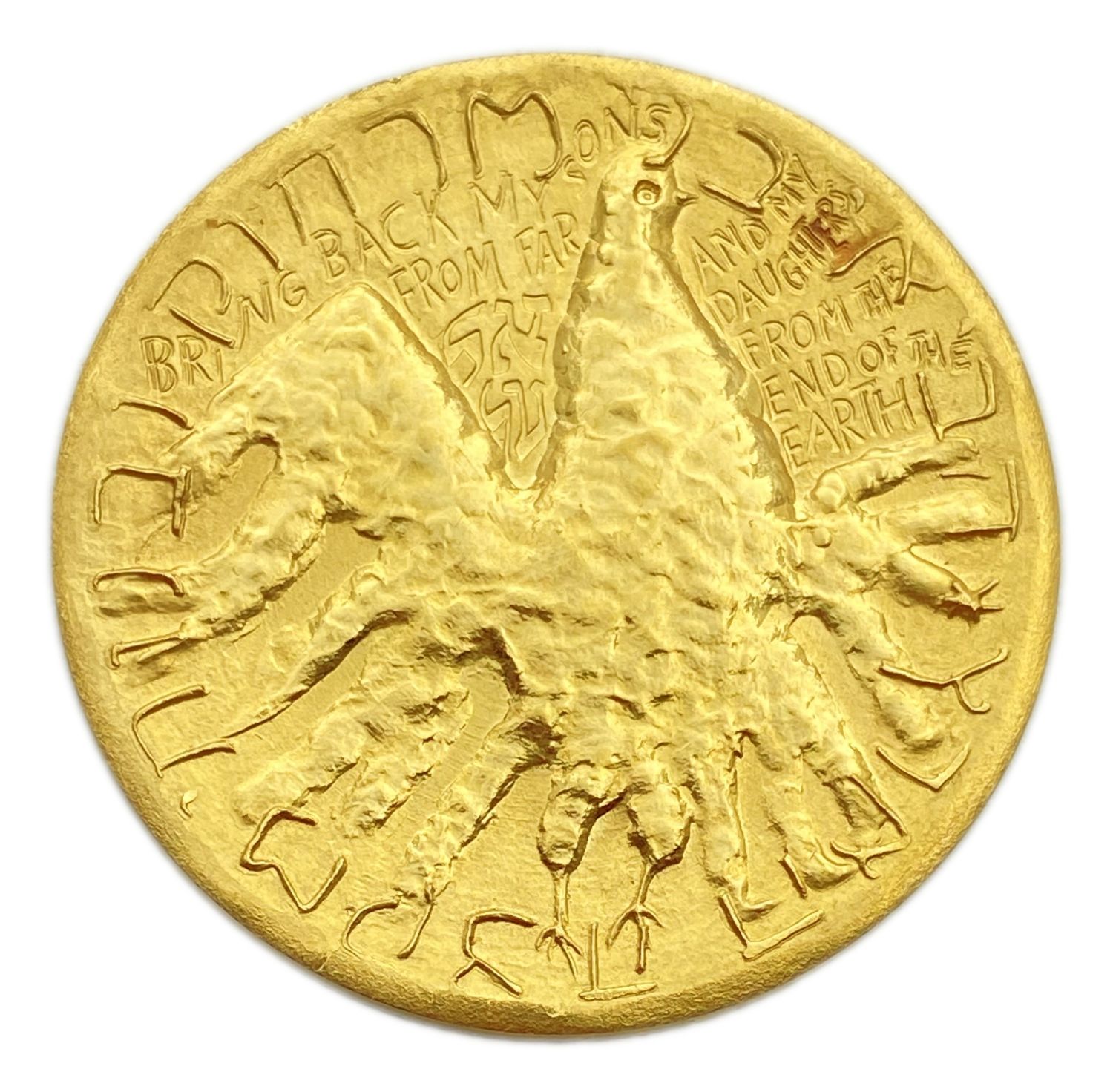 Israel - El Al, State Medal 1969 - 35mm, 30g, 22k Gold Medal
Only 10% fees + VAT on this ... - 1 0