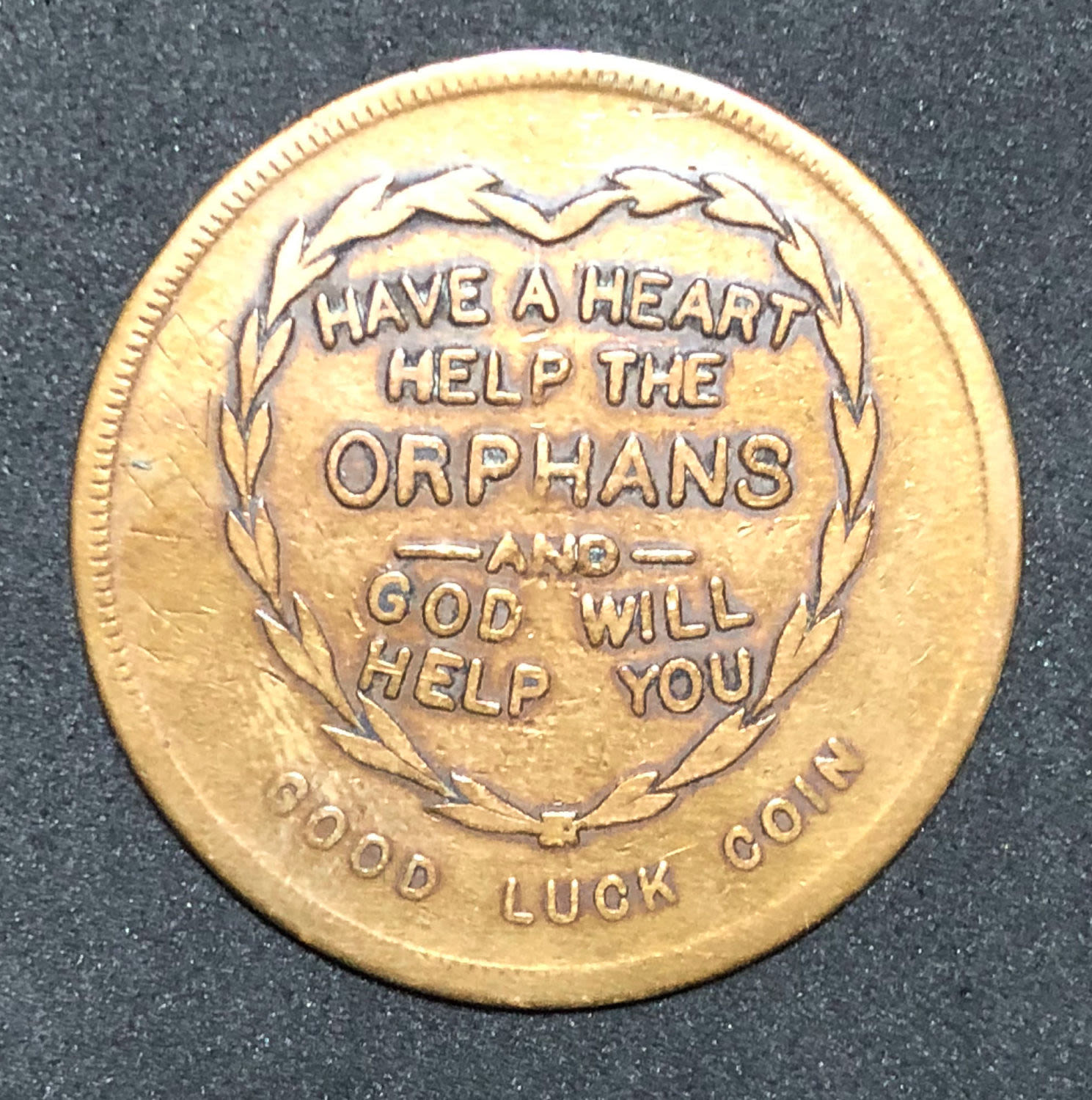 Donation coin - for the Infants Orphans. type 1 - 1 1