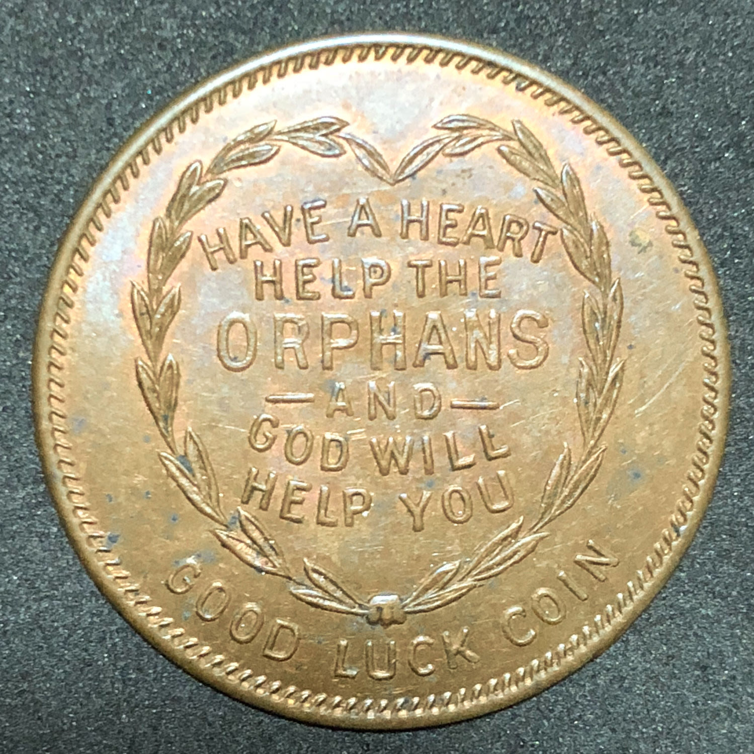 Donation coin - for the Infants Orphans. type 2 - 1 1