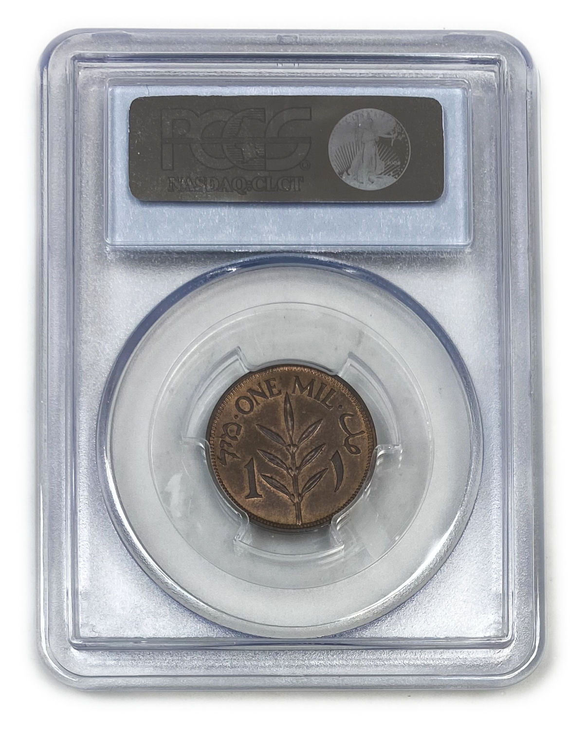 Palestine - 1 Mil 1935 - PCGS 64 RB - UNC
MIL, was the Hebrew name of the coin that was legal in ... - 1 3