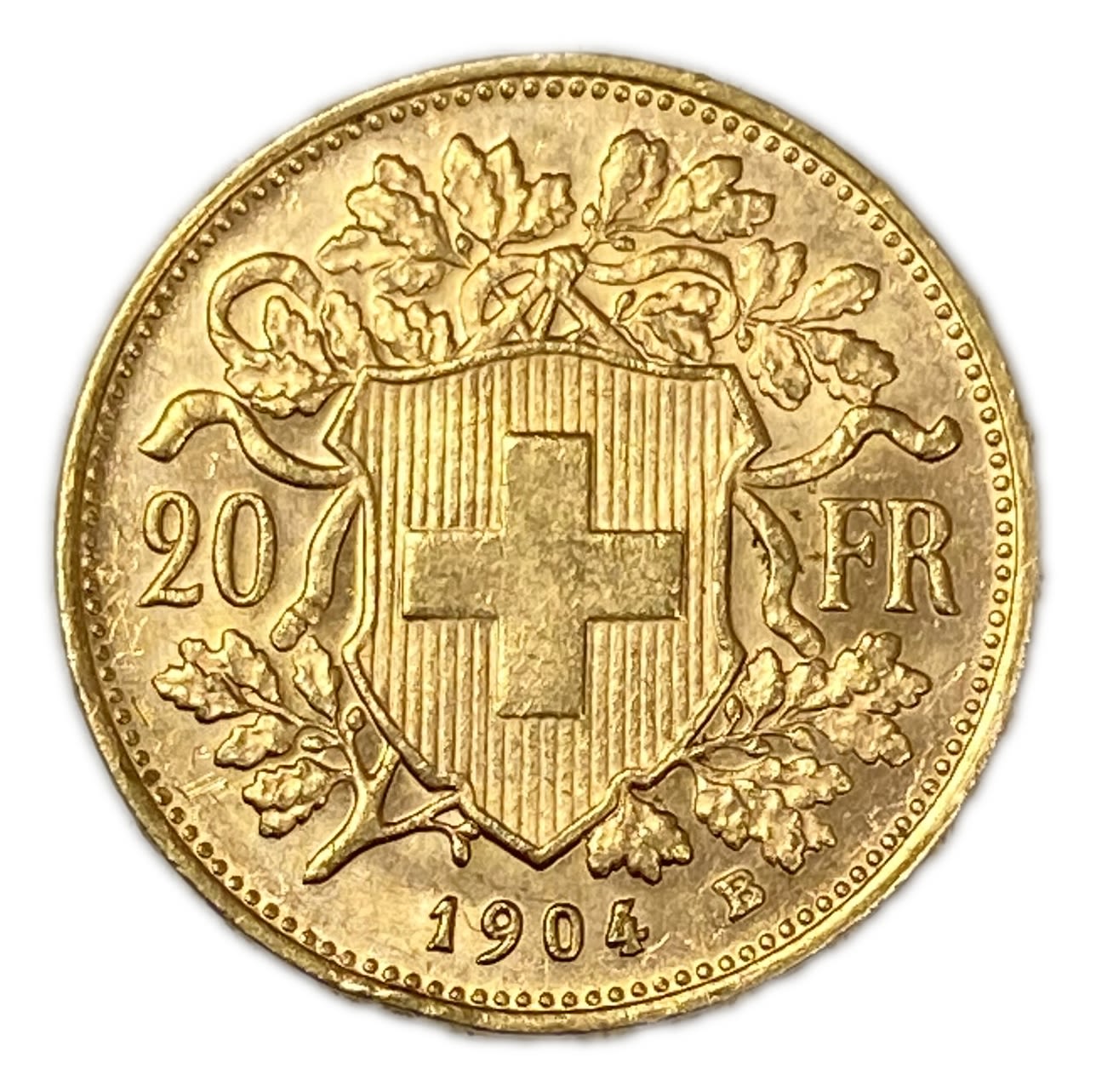 Switzerland - 20 francs 1904 - Swiss Confederation - Gold 900, 6.44 g, 21 mm - UNC
Only 10% fees ... - 1 0