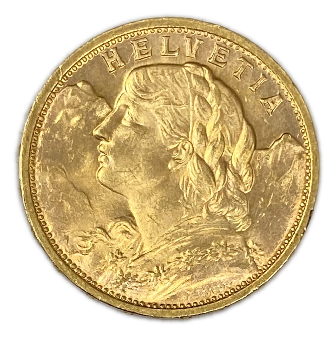 Switzerland - 20 francs 1909 - Swiss Confederation - Gold 900, 6.44 g, 21 mm - UNC
Only 10% fees ... - 1 1