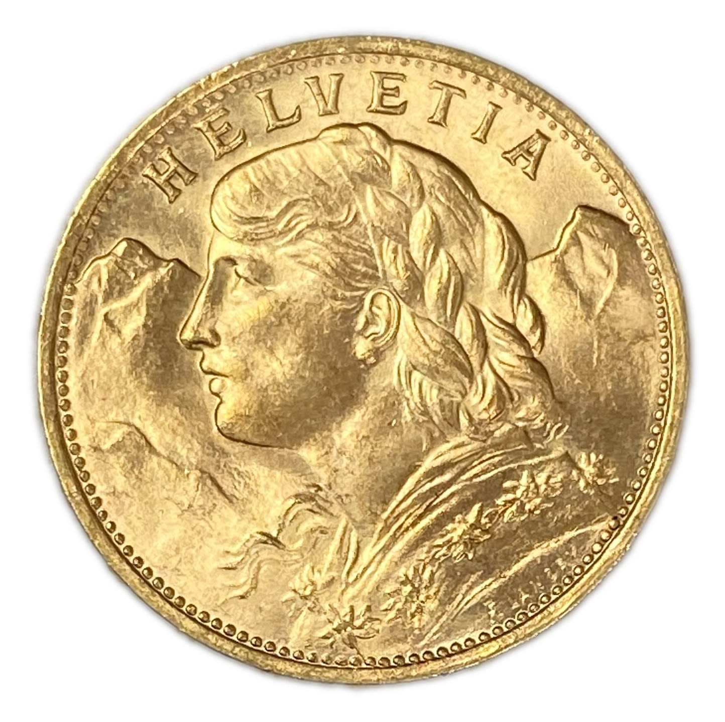 Switzerland - 20 francs 1922 - Swiss Confederation - Gold 900, 6.44 g, 21 mm - UNC
Only 10% fees ... - 1 1