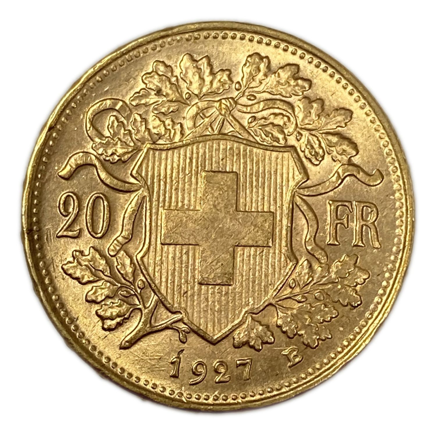 Switzerland - 20 francs 1927 - Swiss Confederation - Gold 900, 6.44 g, 21 mm - UNC
Only 10% fees ... - 1 0